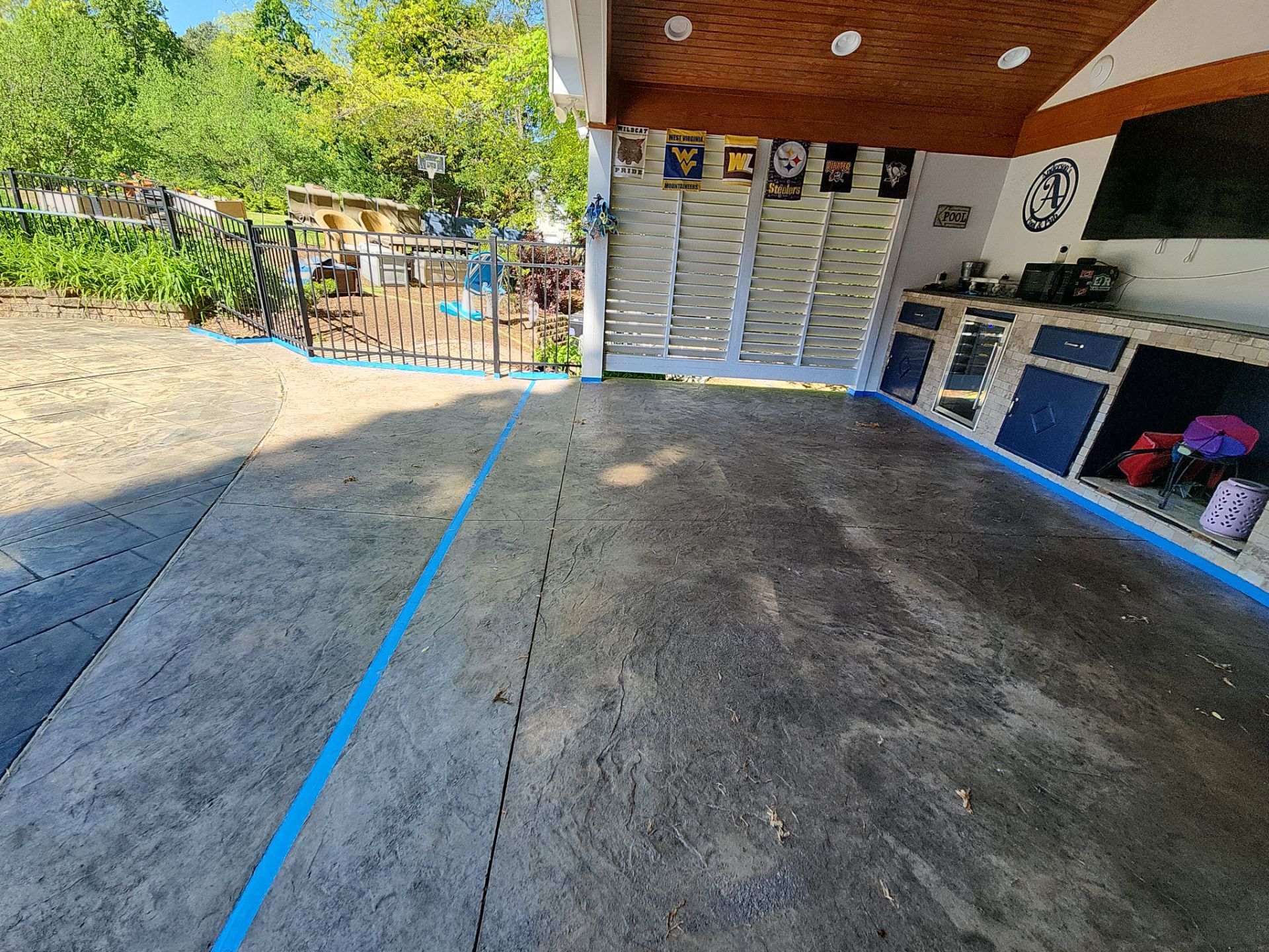 Pool Deck using AcryFin by DuraSeal