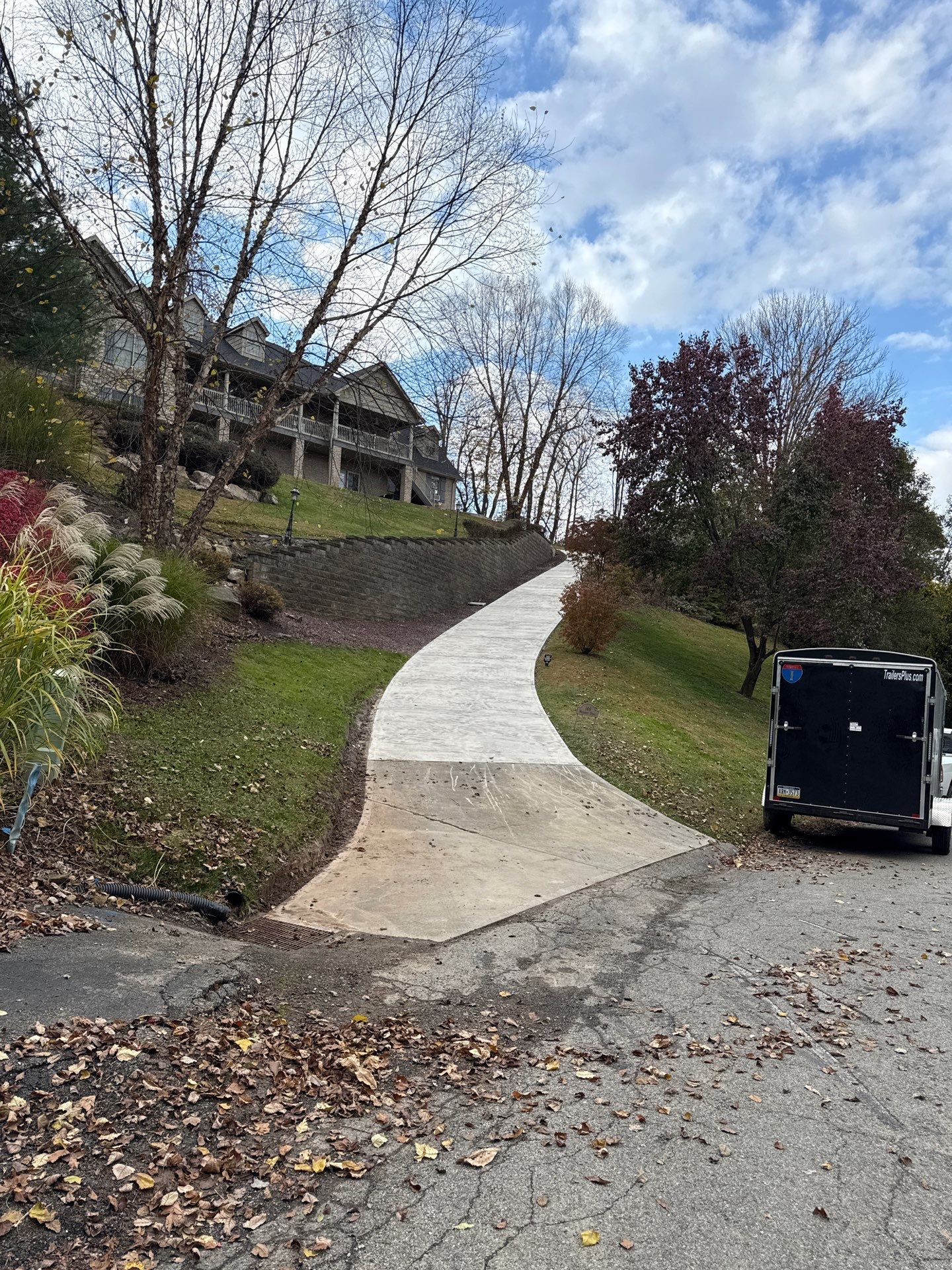Steep Driveway Project in Sarver by Floors in a Day, Inc