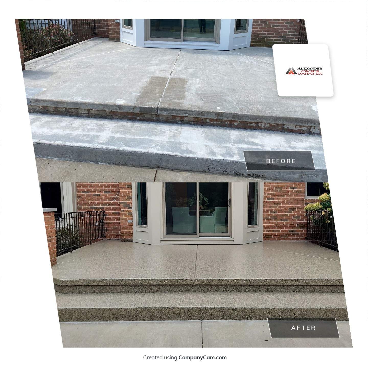 Patio in Trail Mix - Hermitage, PA by Alexander Concrete Coatings