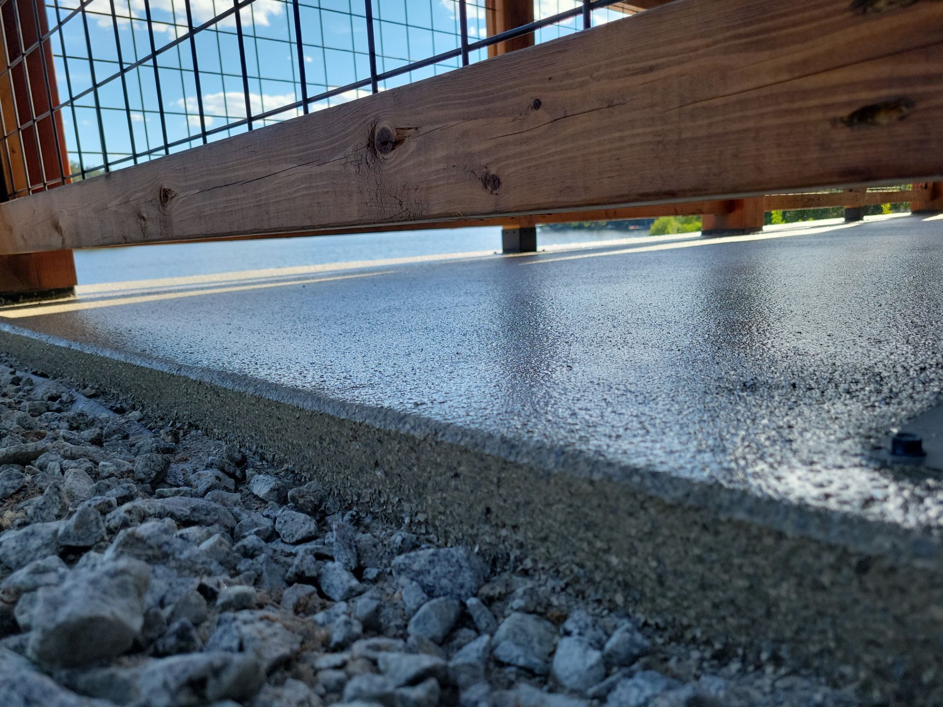 Patio & Laundry Room Transformation using Trail Mix 1/8" Chip by Croc Coatings, LLC