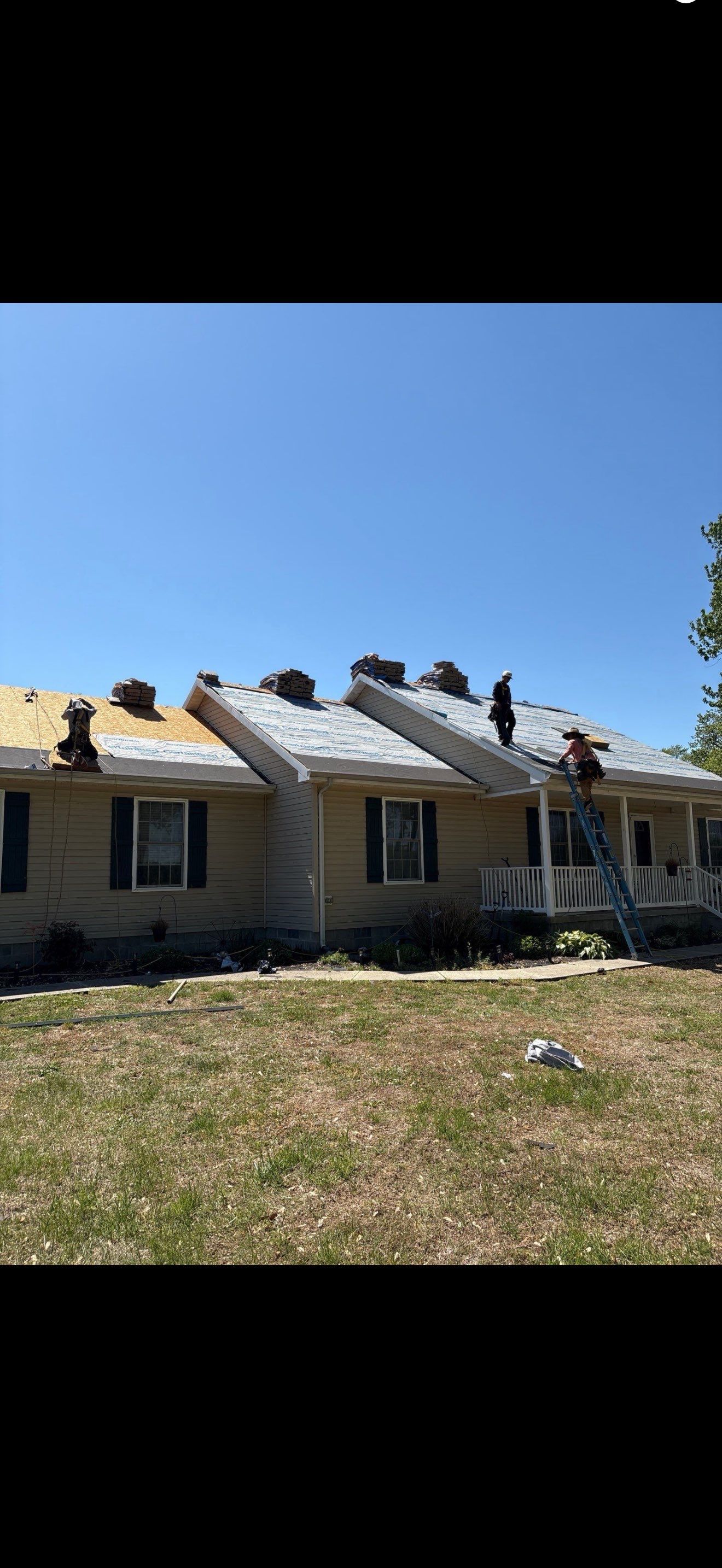 Residential Roof Replacement With Architectural Shingles in Ridgely by First Chesapeake Roofing