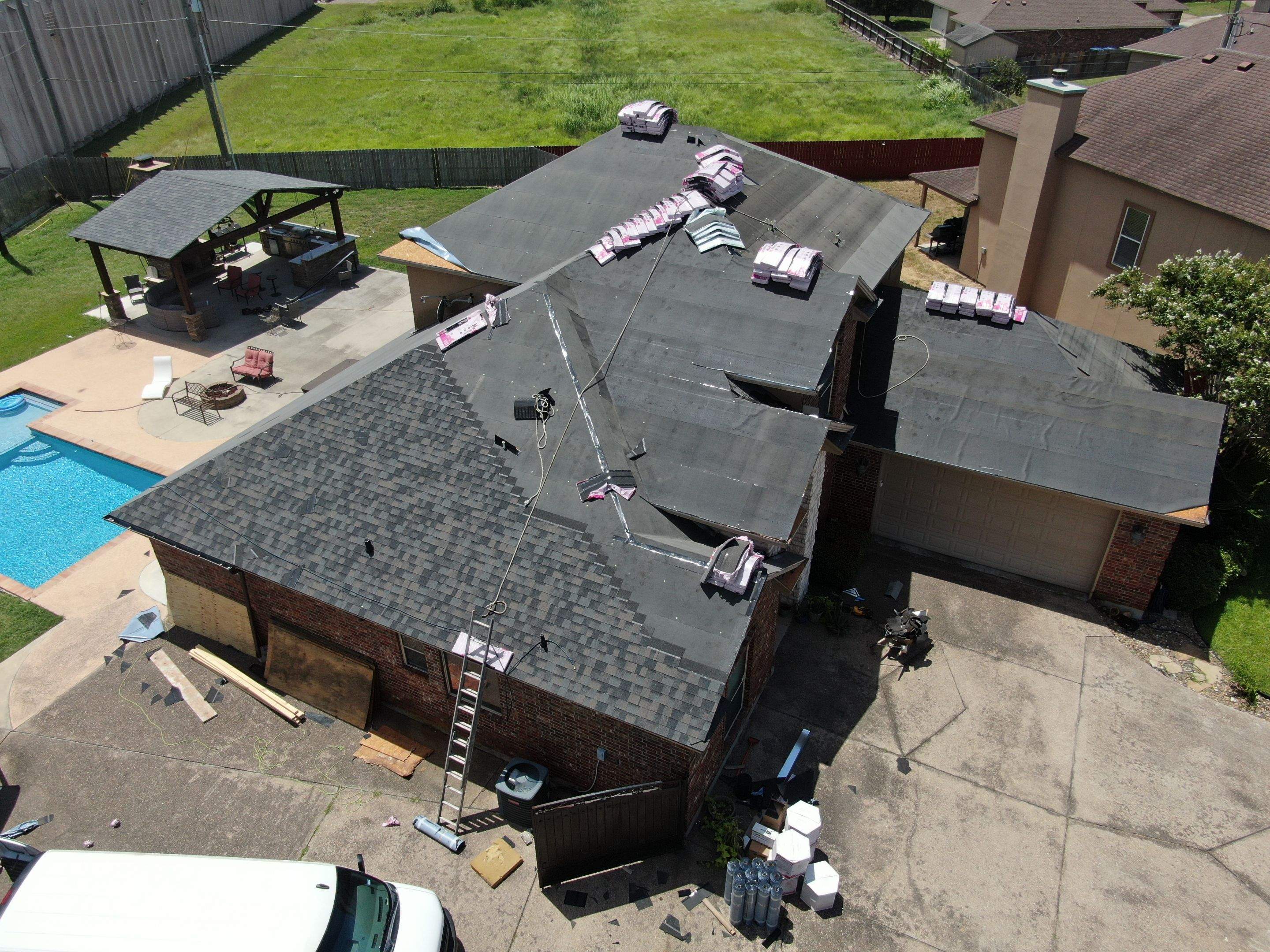 Flashing Stucco above the Roof by Bayfront Roofing and Construction