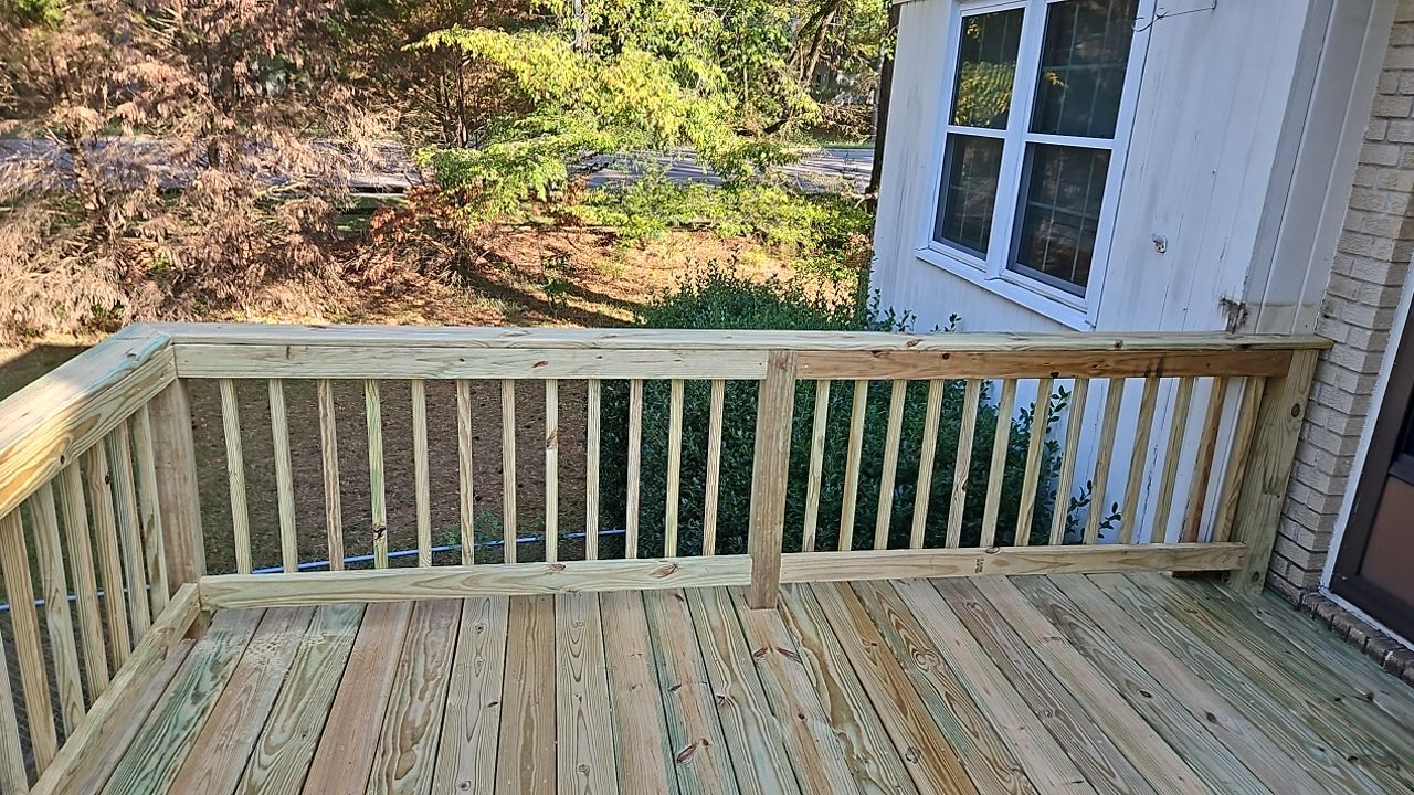 Split Rail Trail - Deck Installation  by Pillar and Pine