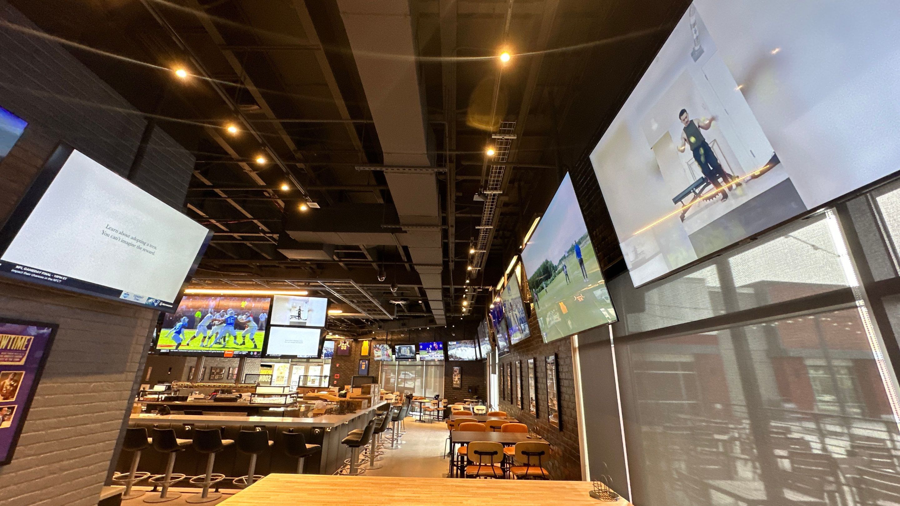Large Sports bar install by AVSi