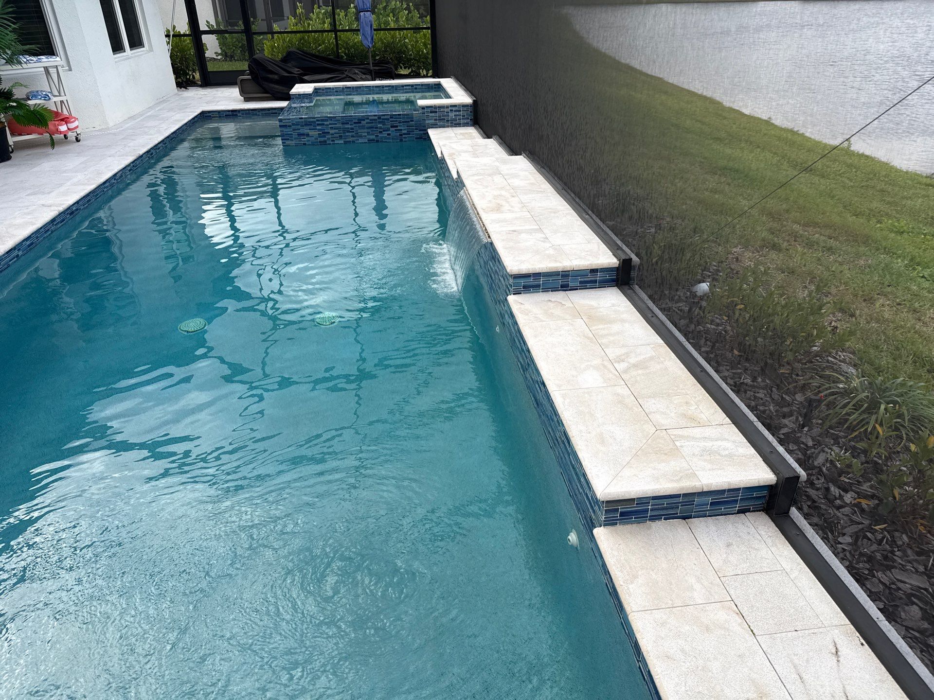 Paver Pool Deck Cleaning in Esplanade at Artisan Lakes – Palmetto, FL by Sunshine AquaWash