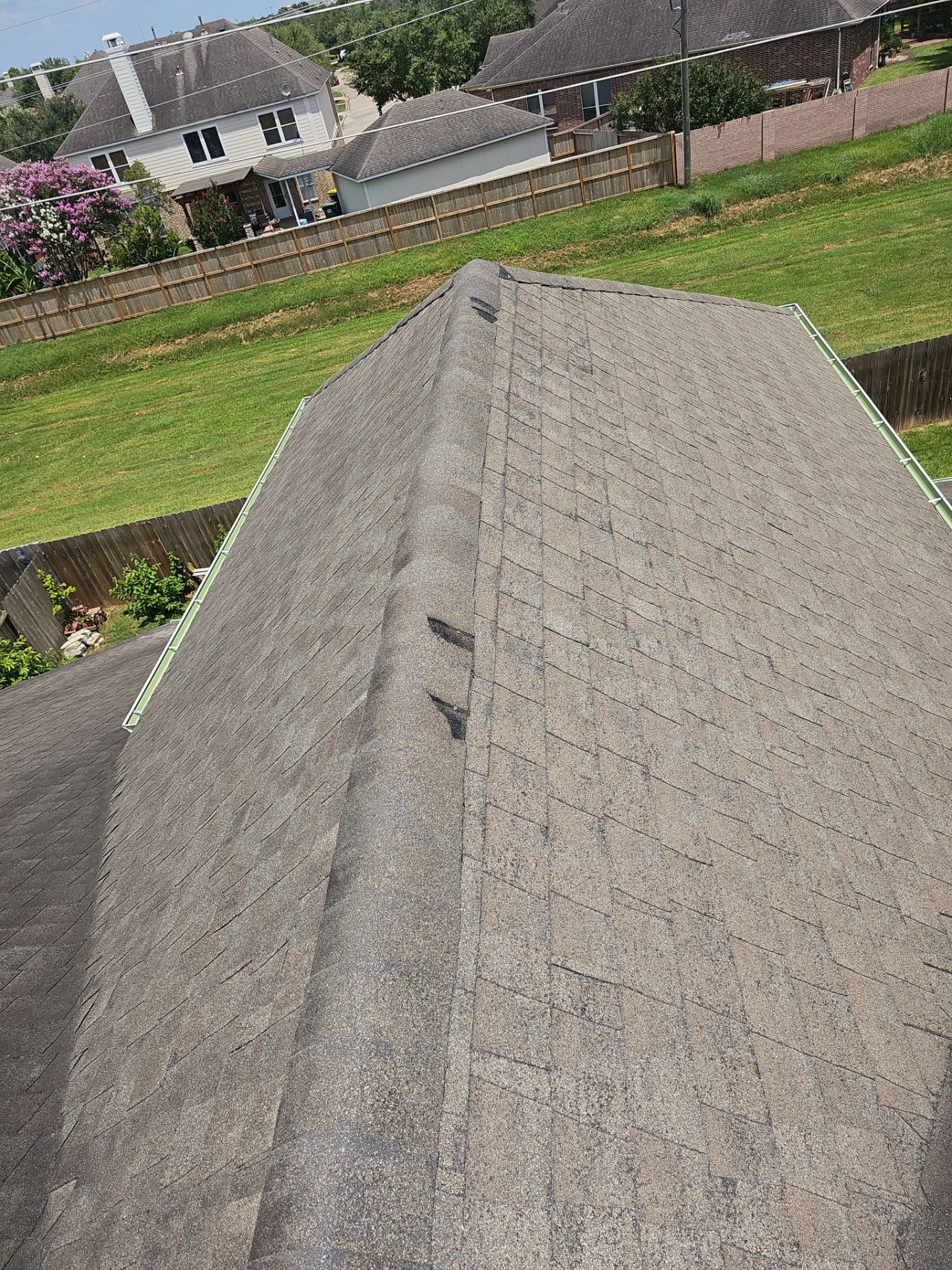 Hail Damage using Owen's Corning Duration (Lifetime) Shingles by Roof Repair Company