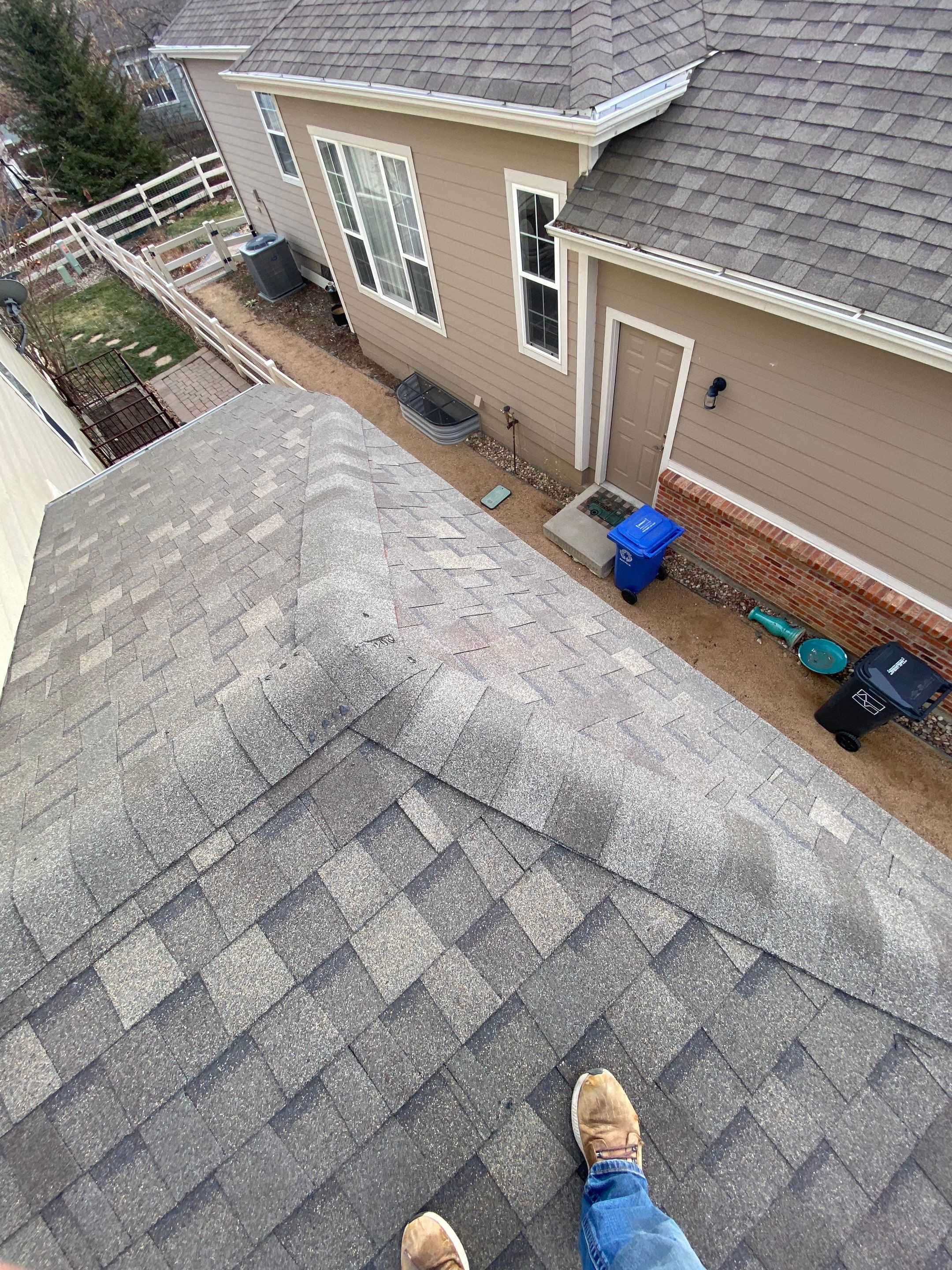 Resdiental Hail Damage Roof Replacement using Atlas Pinnacle Class 4 Impact Resistant "Weathered Wood" color by Black Belt Roofing