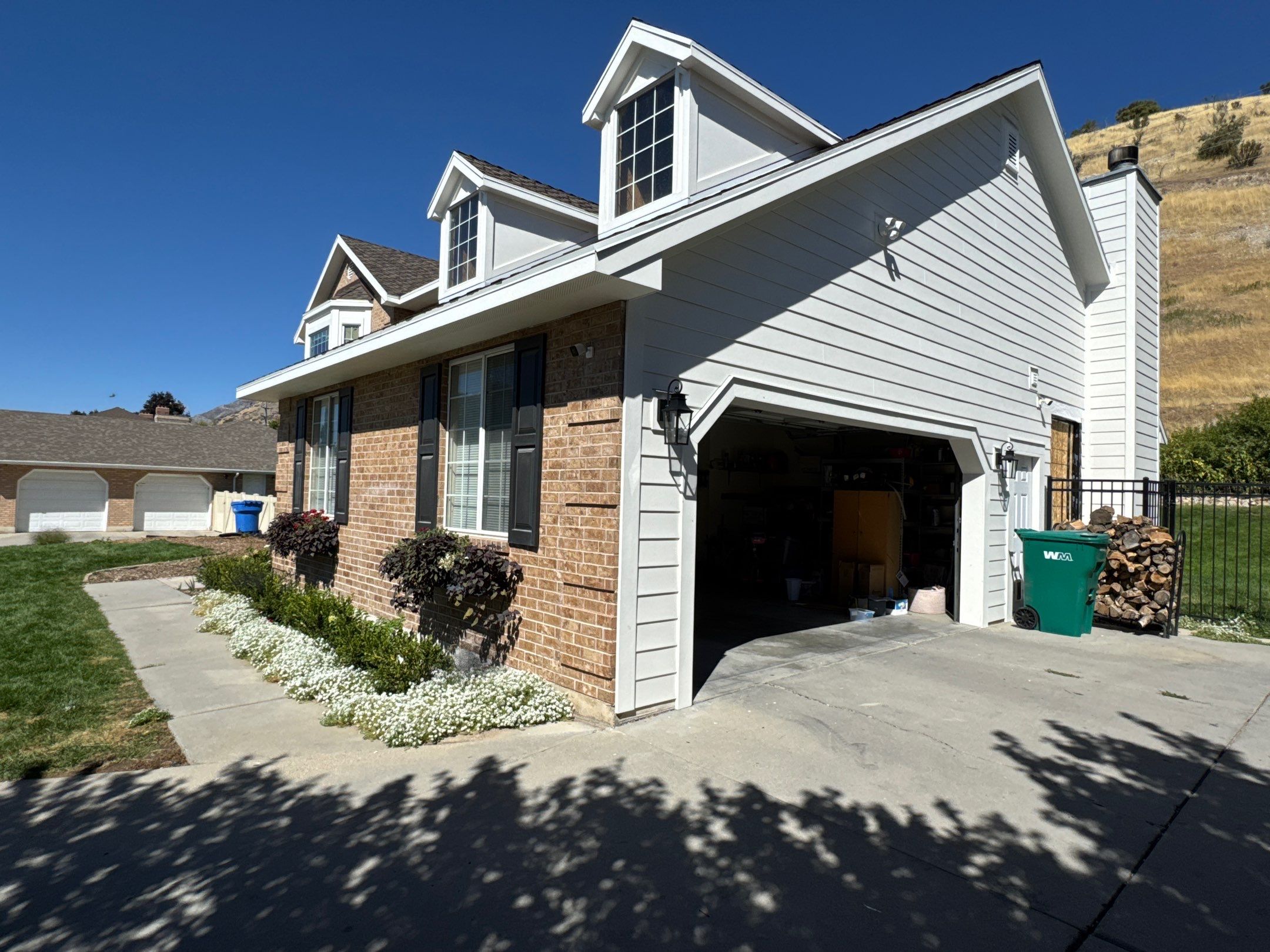 American Fork | Custom Hardie Smooth Siding | Dove Wing & White Dove by Ideal Siding Utah