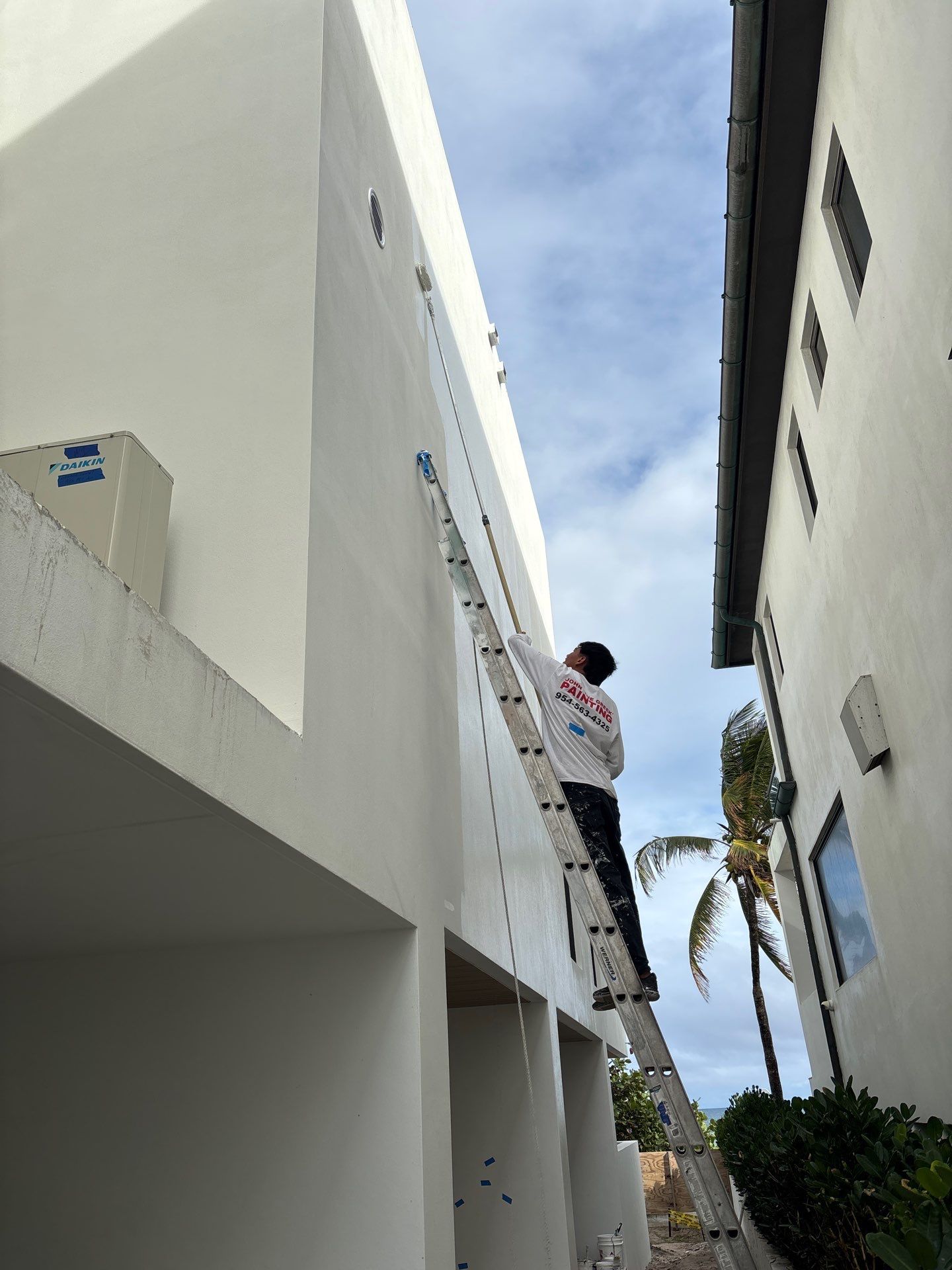 Oceanfront New Home Painting by John “The Greek” Painting