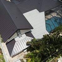 24ga 1" Nail-Strip Dark Bronze by Total Roofing System The Metal Roof Experts