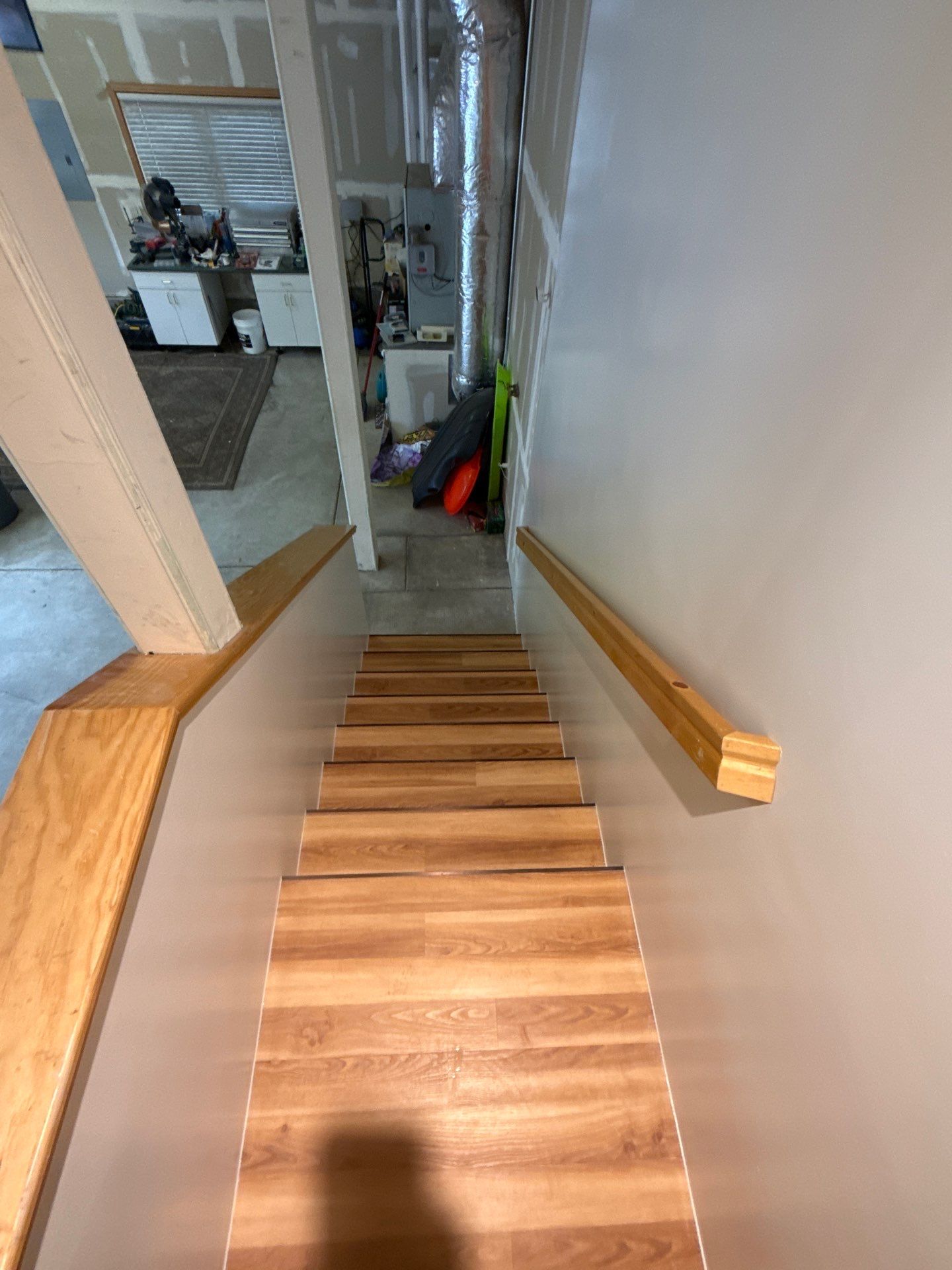 Garage Stairs by The Tahoe Tradesman