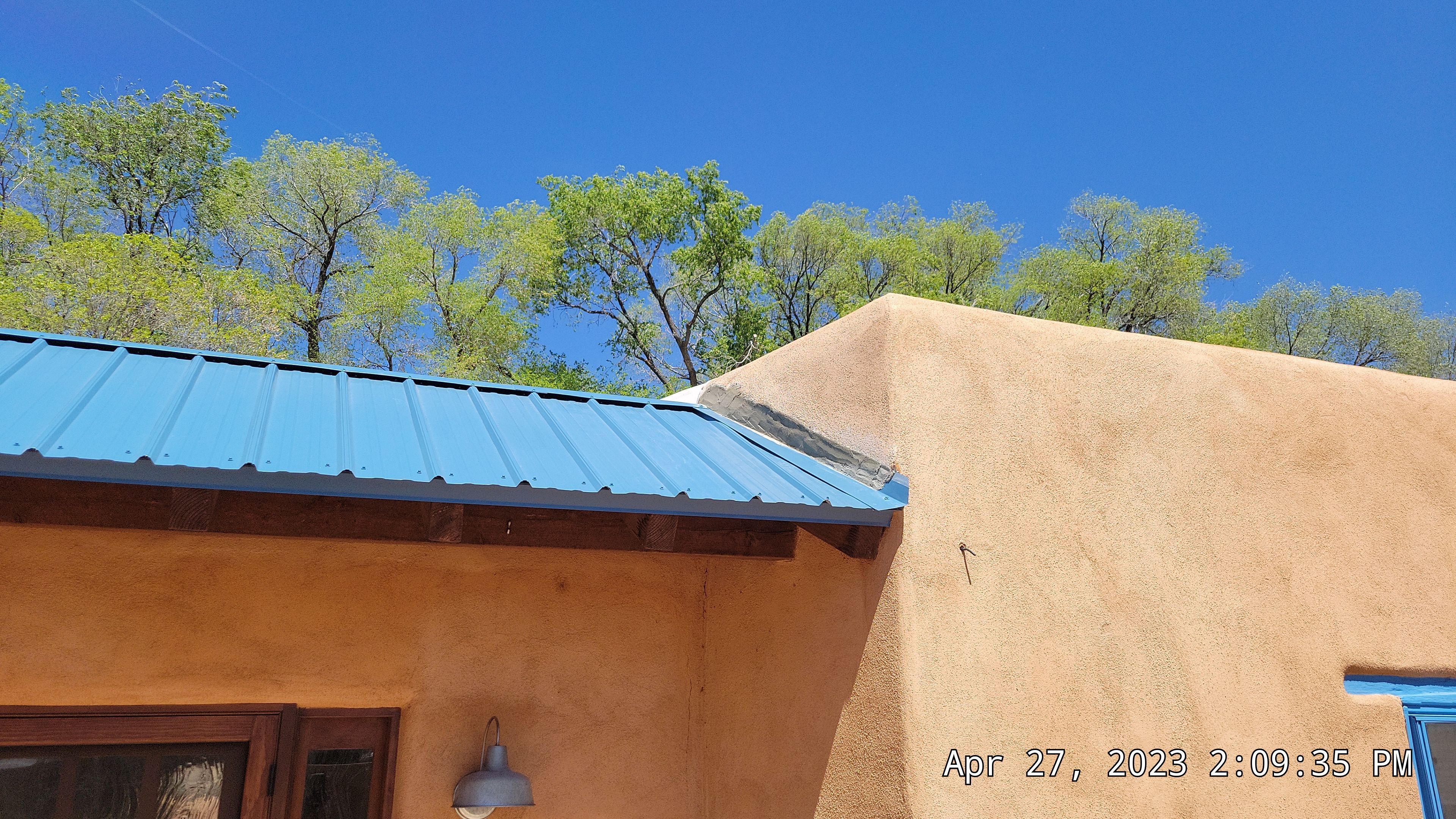 Hawaiian Blue metal Shed roof makeover in the North Valley by Doyle Roof Masters Inc