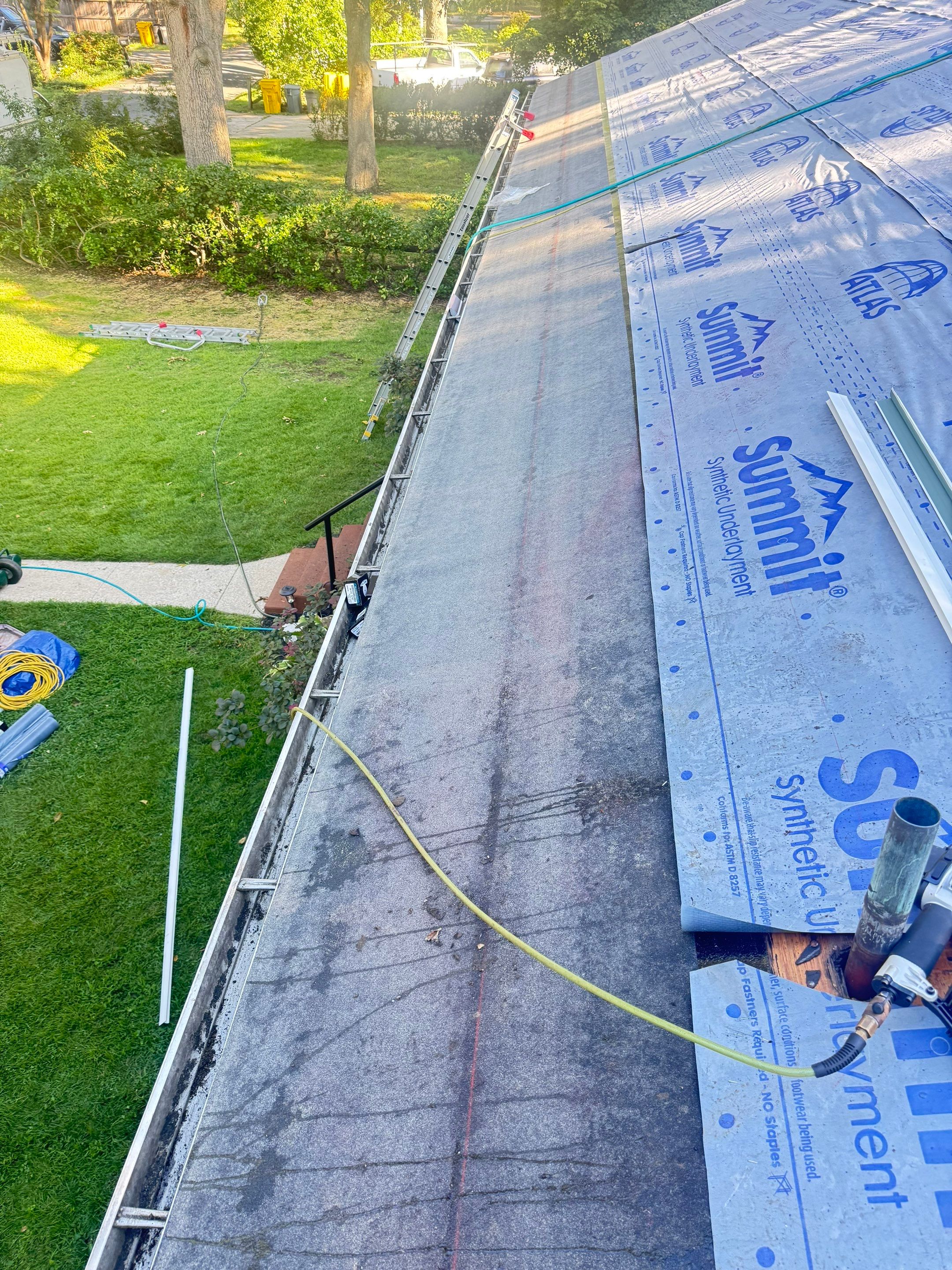 Full Roof Replacement and Gutter Guard Installation in Pasadena, Maryland by First Chesapeake Roofing