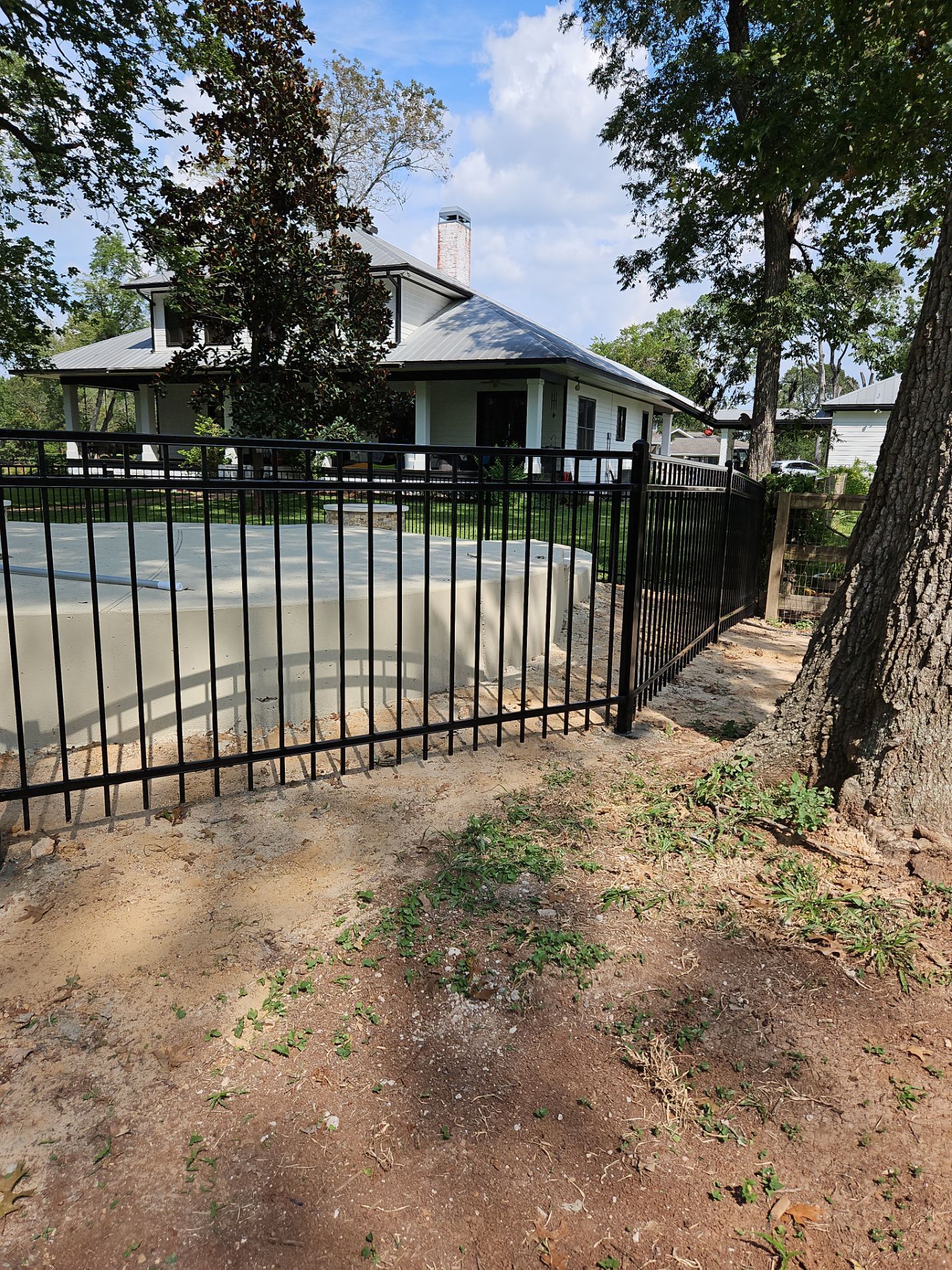 Ranch Style fence Plus Iron installation by Tim's Fences