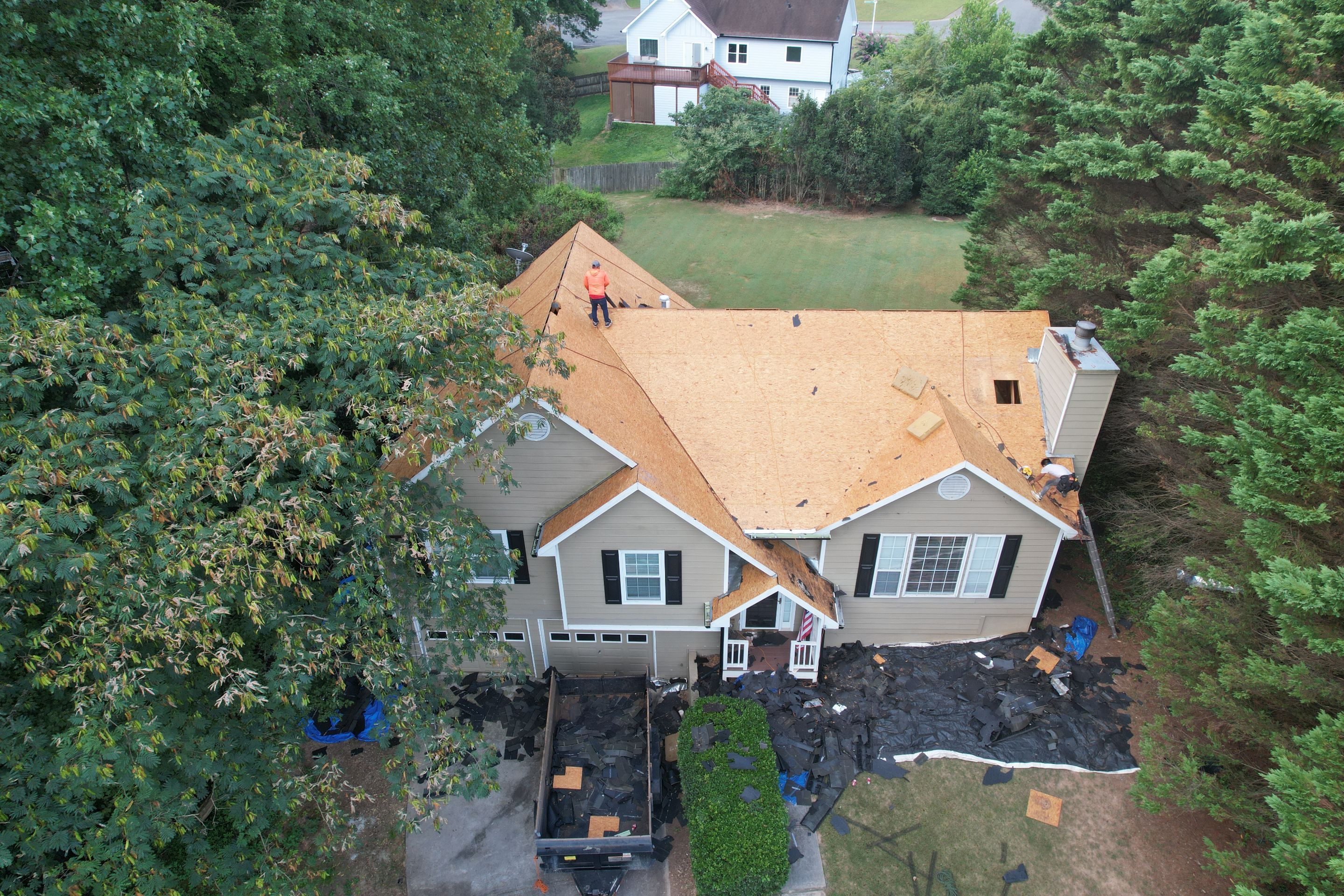 Residential Roof Replacement using Owens Corning Onyx Black by Inspector Roofing and Restoration