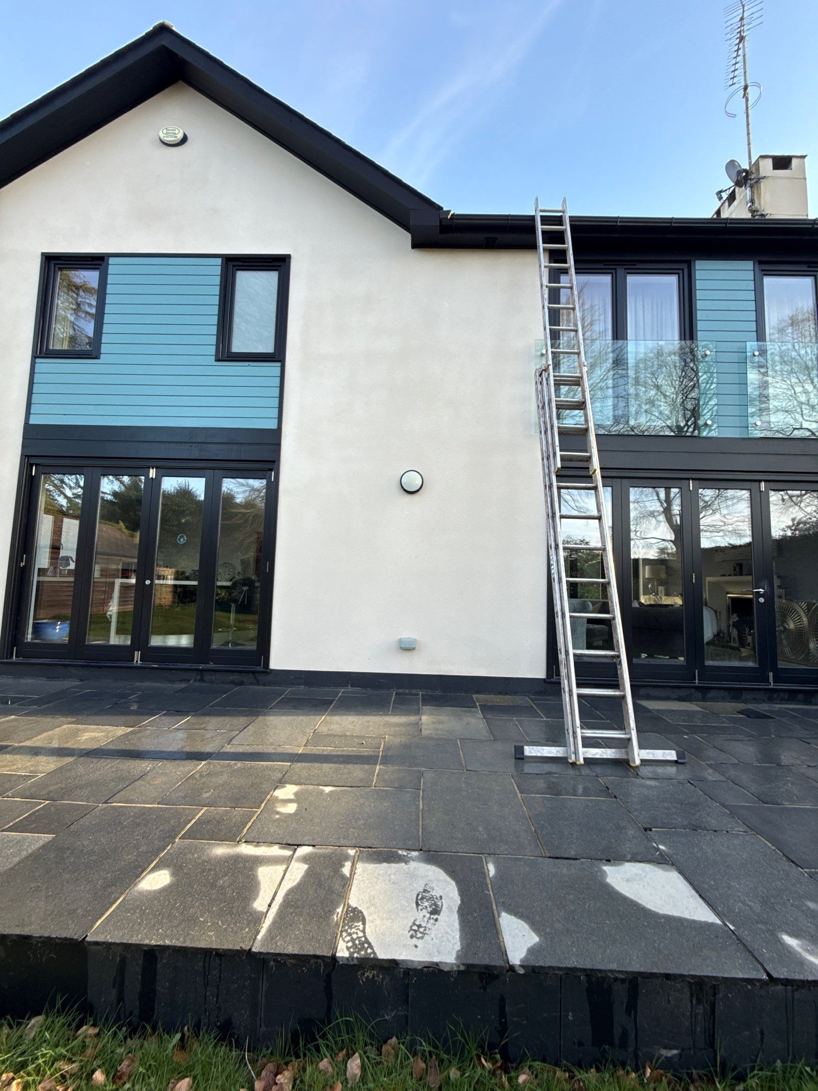 Render and Roof clean using Softwash Equipment by Ges Exterior Cleaning ltd
