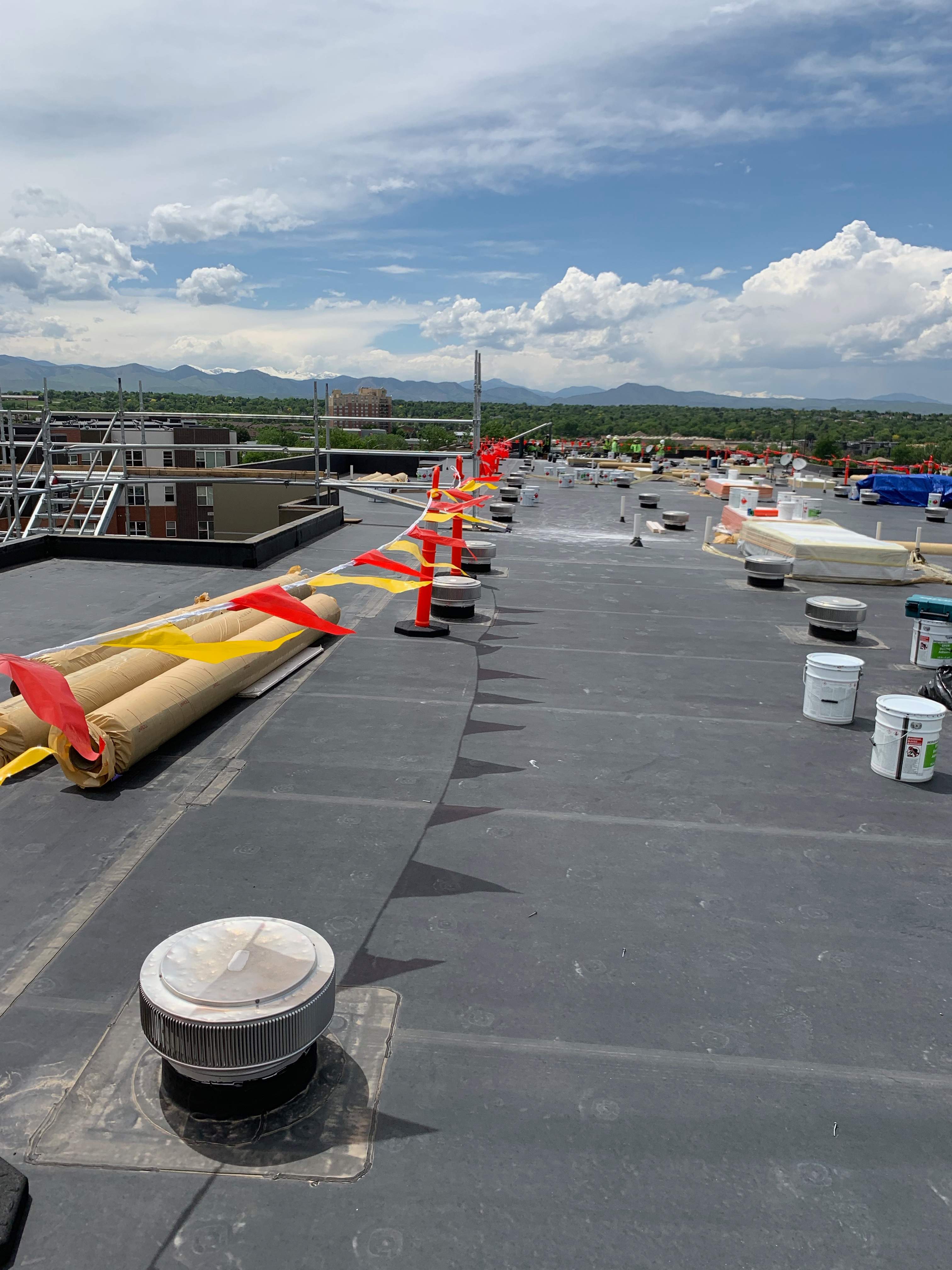 Commercial Roofing Installation using MuleHide EPDM .60 - BLACK by A to Z Roofing