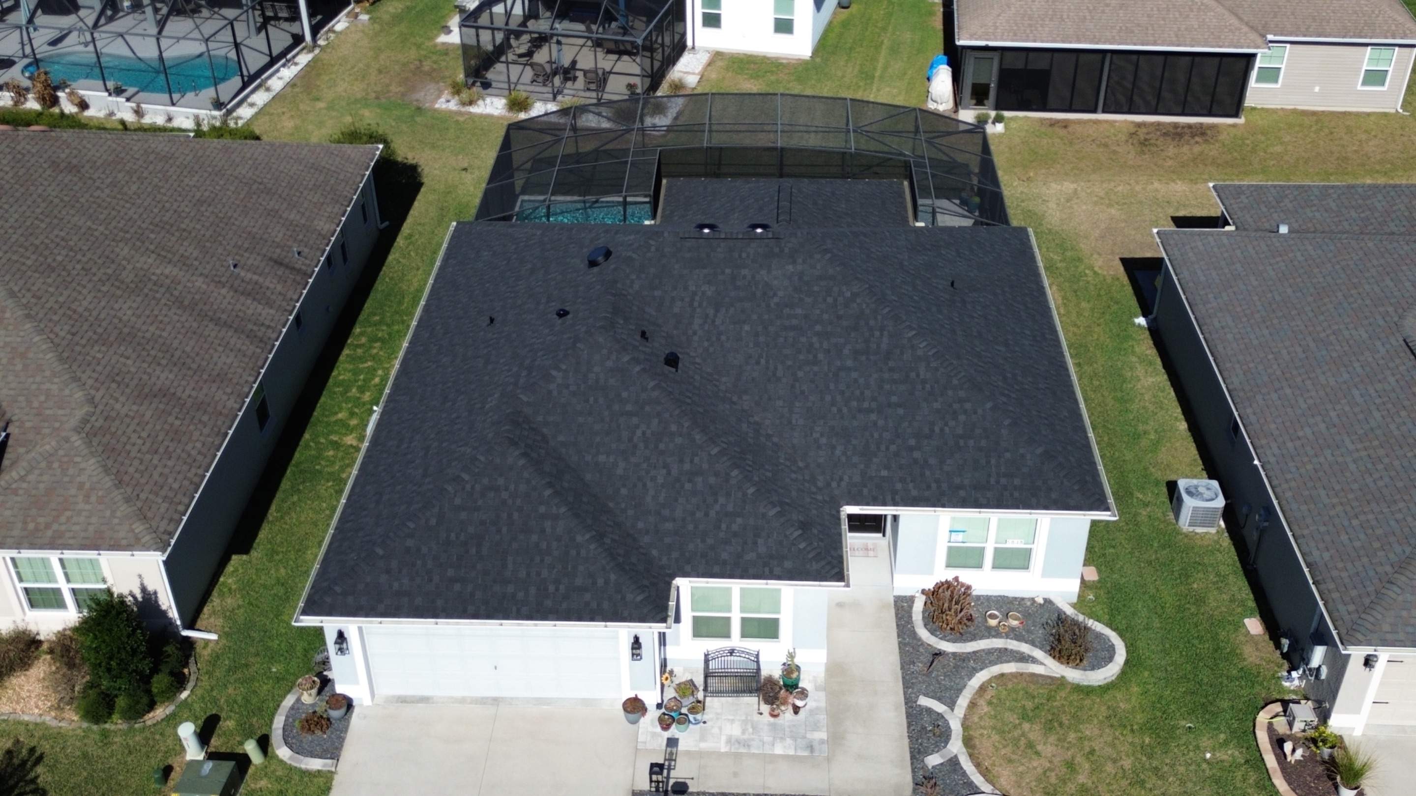 Residential reroof in The Villages FL by Gold Key Roofing
