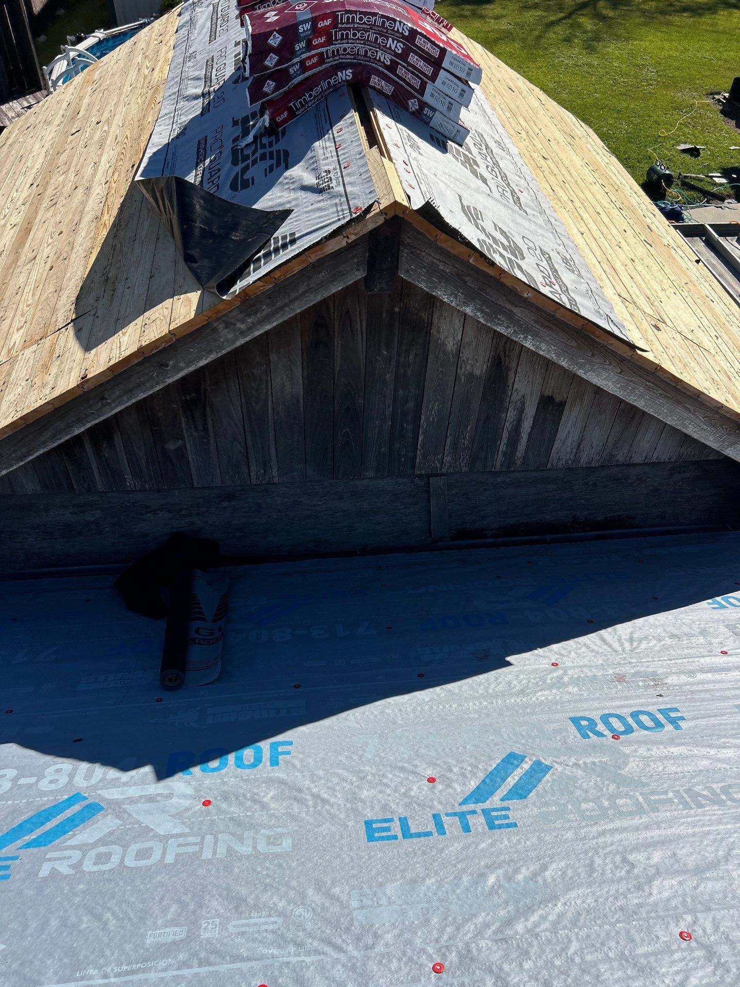 Residential Roof Replacement using GAF - NATURAL SHADOW - CHARCOAL by Elite Roofing LLC