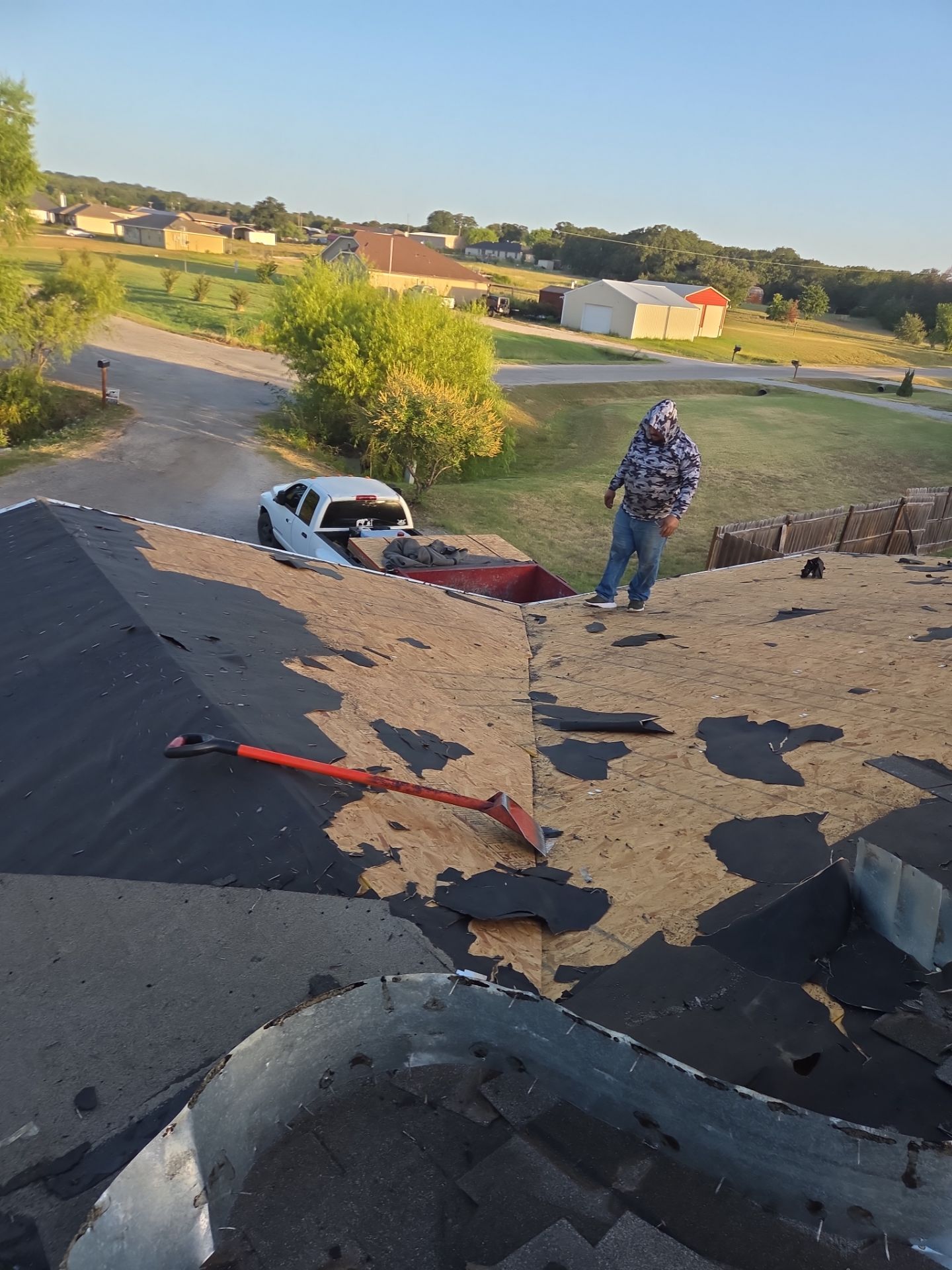 Project in Weatherford by Lonestar Roofing and Restoration LLC.