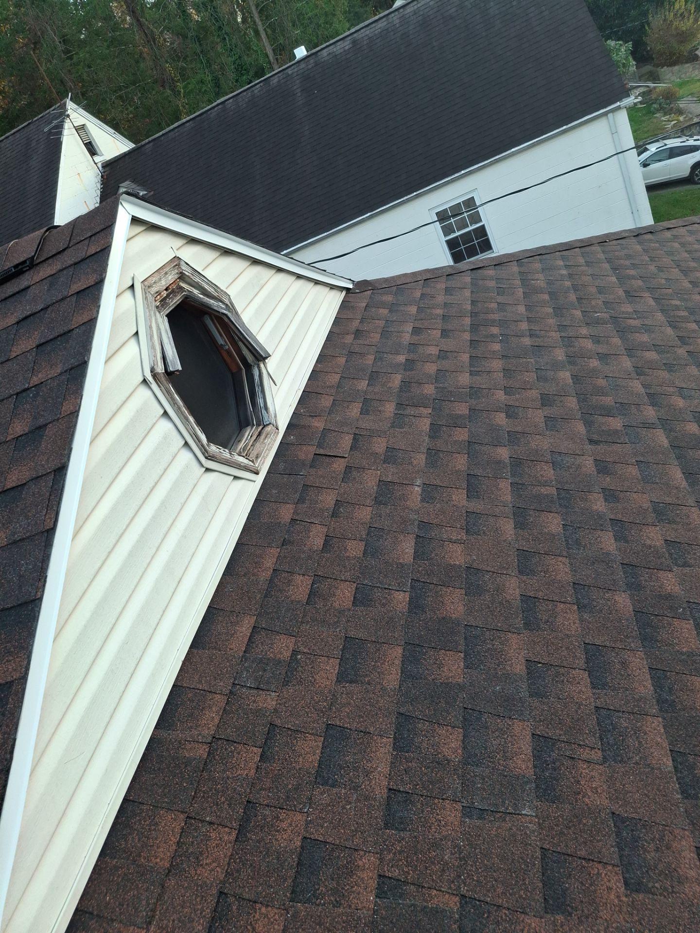 Residential Roofing Installation using GAF TImberline HDZ Hickory by Rainstoppers Roofing
