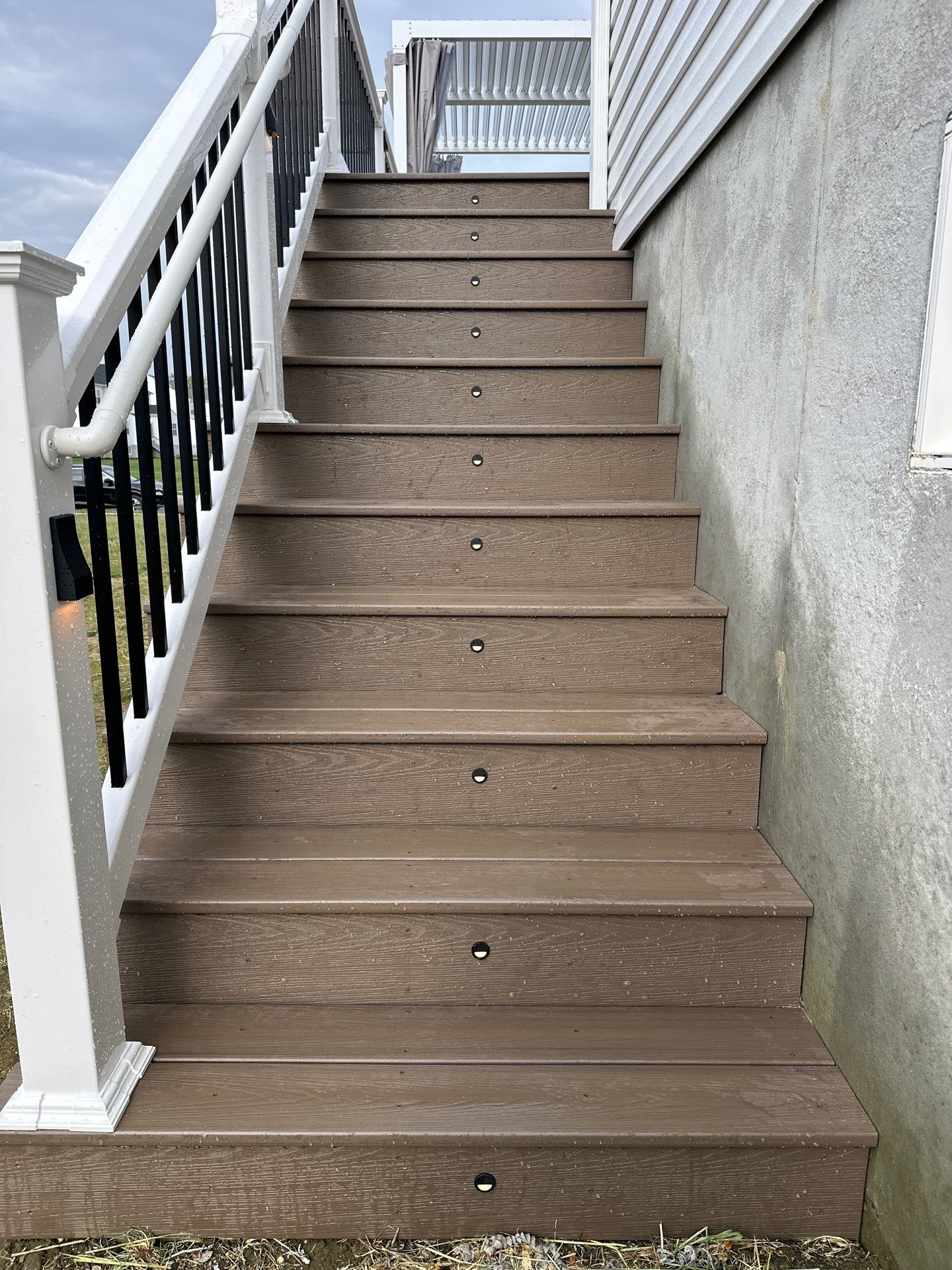New deck + Manual Louvered Pergola by deck guardian