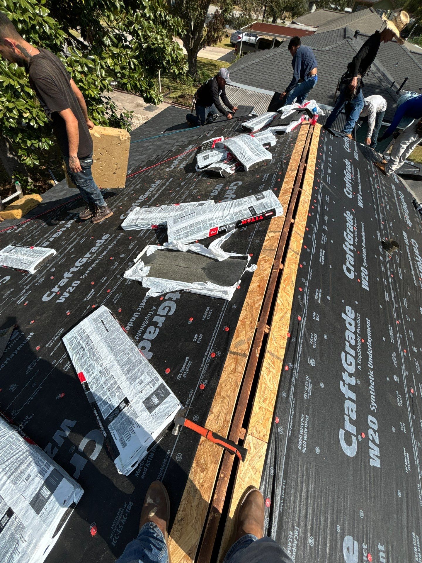 Residential Roofing Installation using Owen's Corning Duration (Lifetime) Shingles by Roof Repair Company