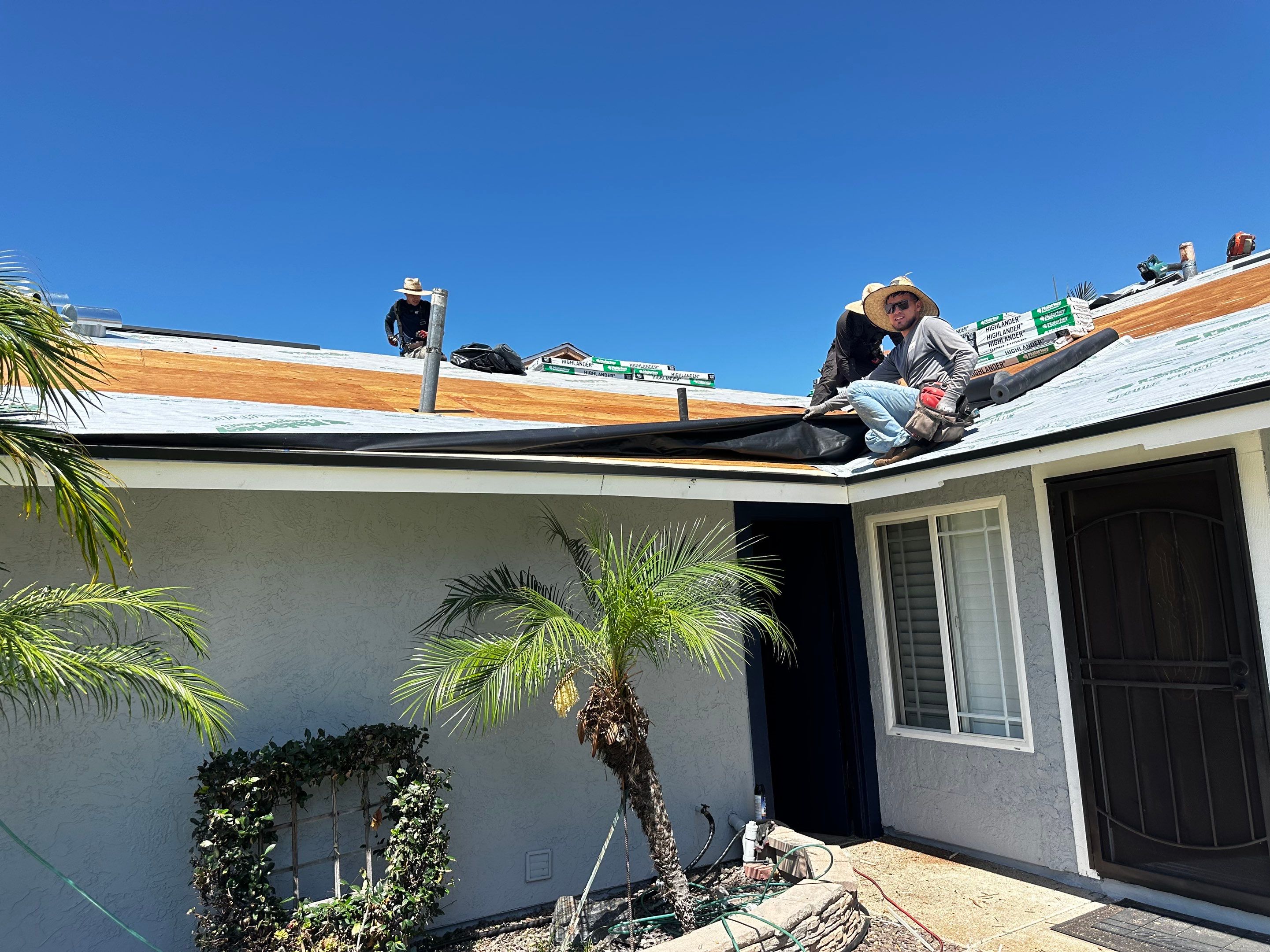 San Diego Roof Replacement and Wood Fascia Repair with Malarkey Materials by Reliable Roofing San Diego Inc.