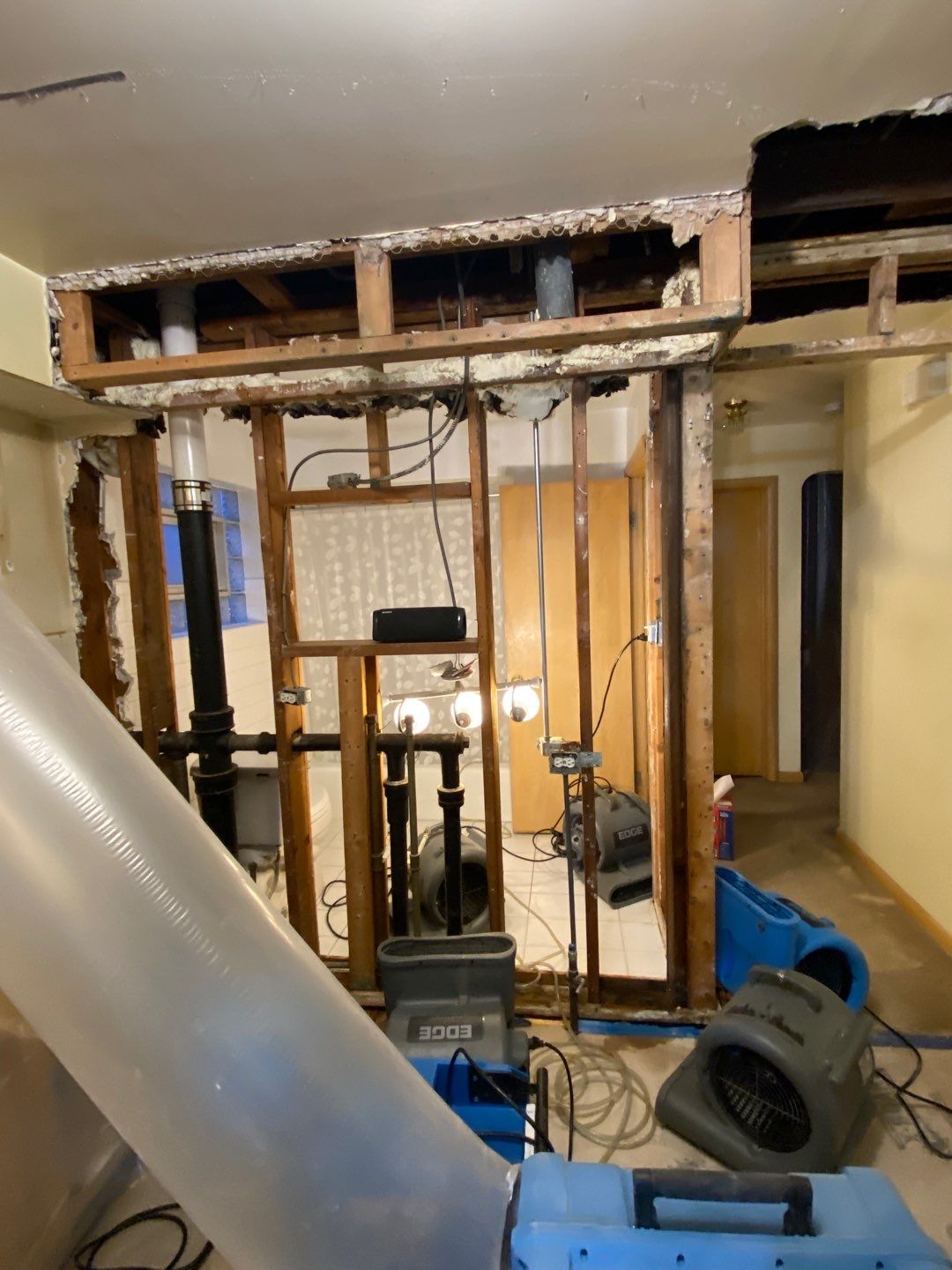 Sewage Pipe Break in the Attic by Chicagoland Water Medics