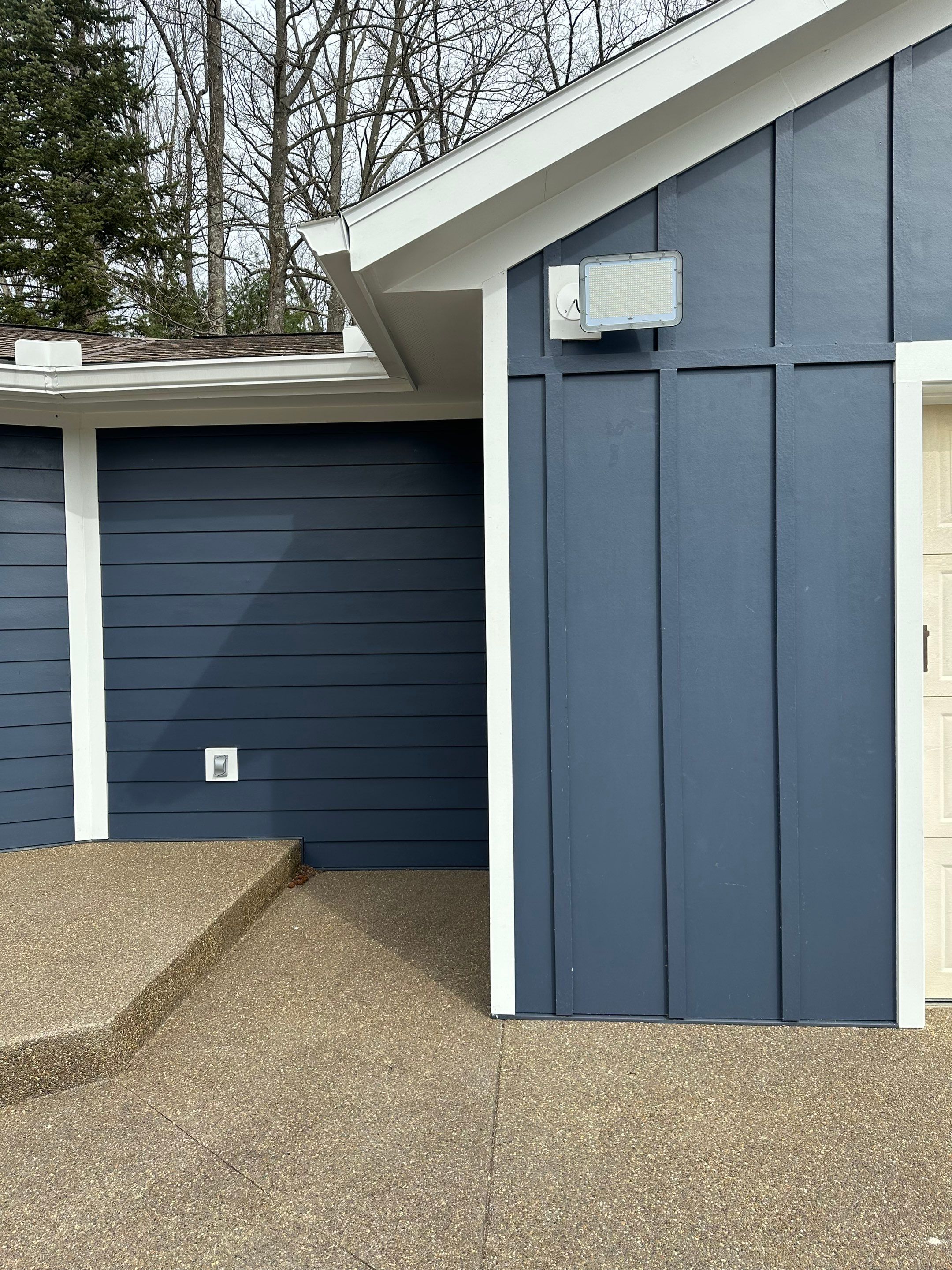 Siding Installation using James Hardie Board & Batten Siding by Best Roofing & Siding Company