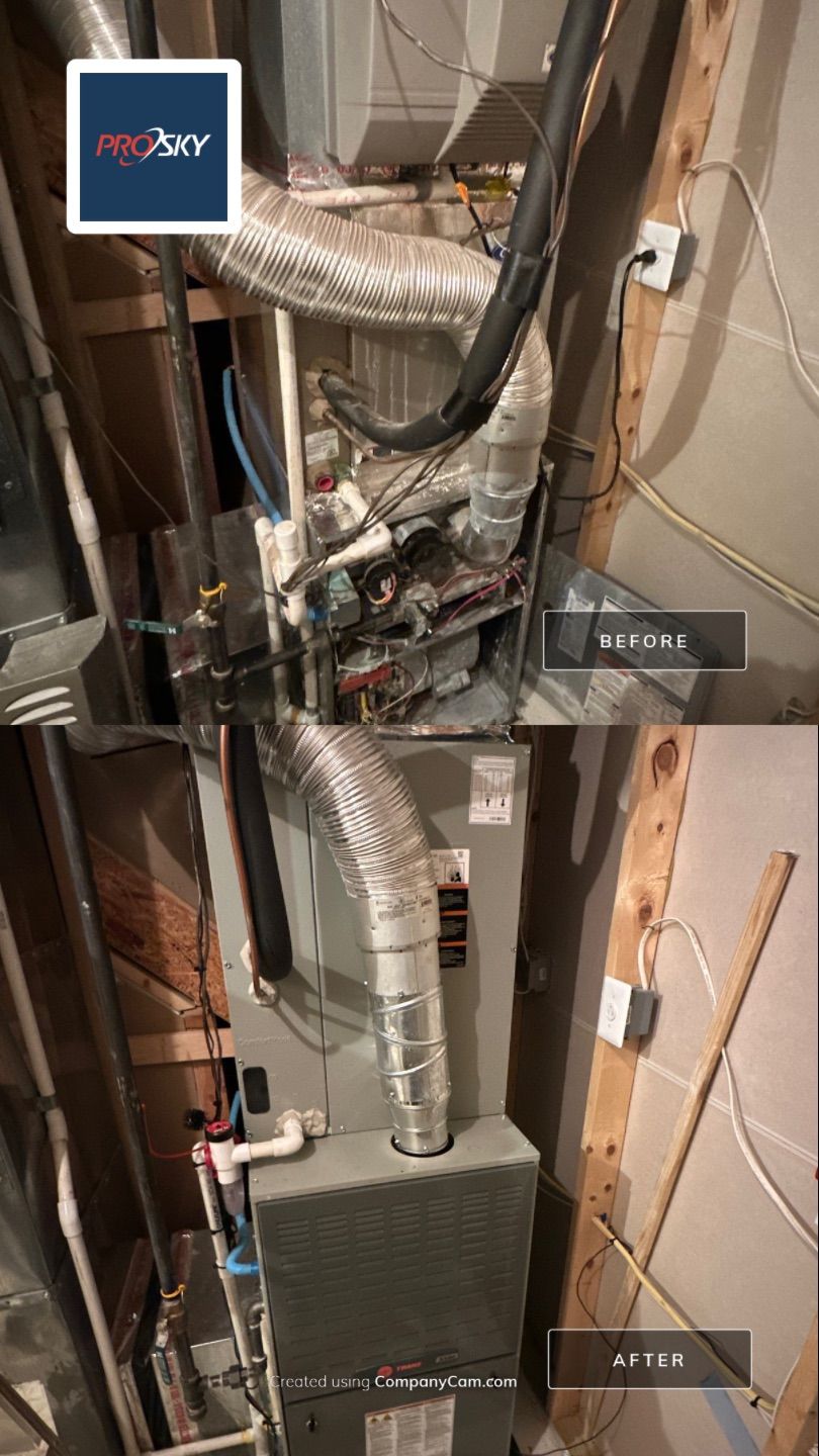 Central Air Conditioning Installation using Trane by Pro Sky Services