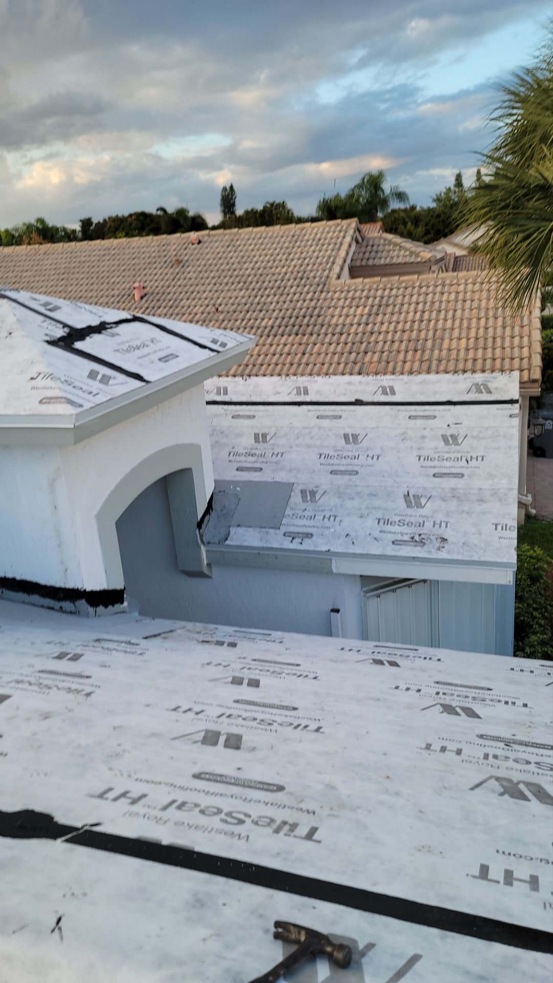 Residential Concrete Tile Roof Replacement and Fascia Repair in Boca Raton by Aastro Roofing