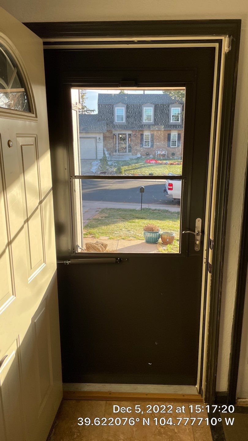 Project in Centennial by Storm Door Guy 