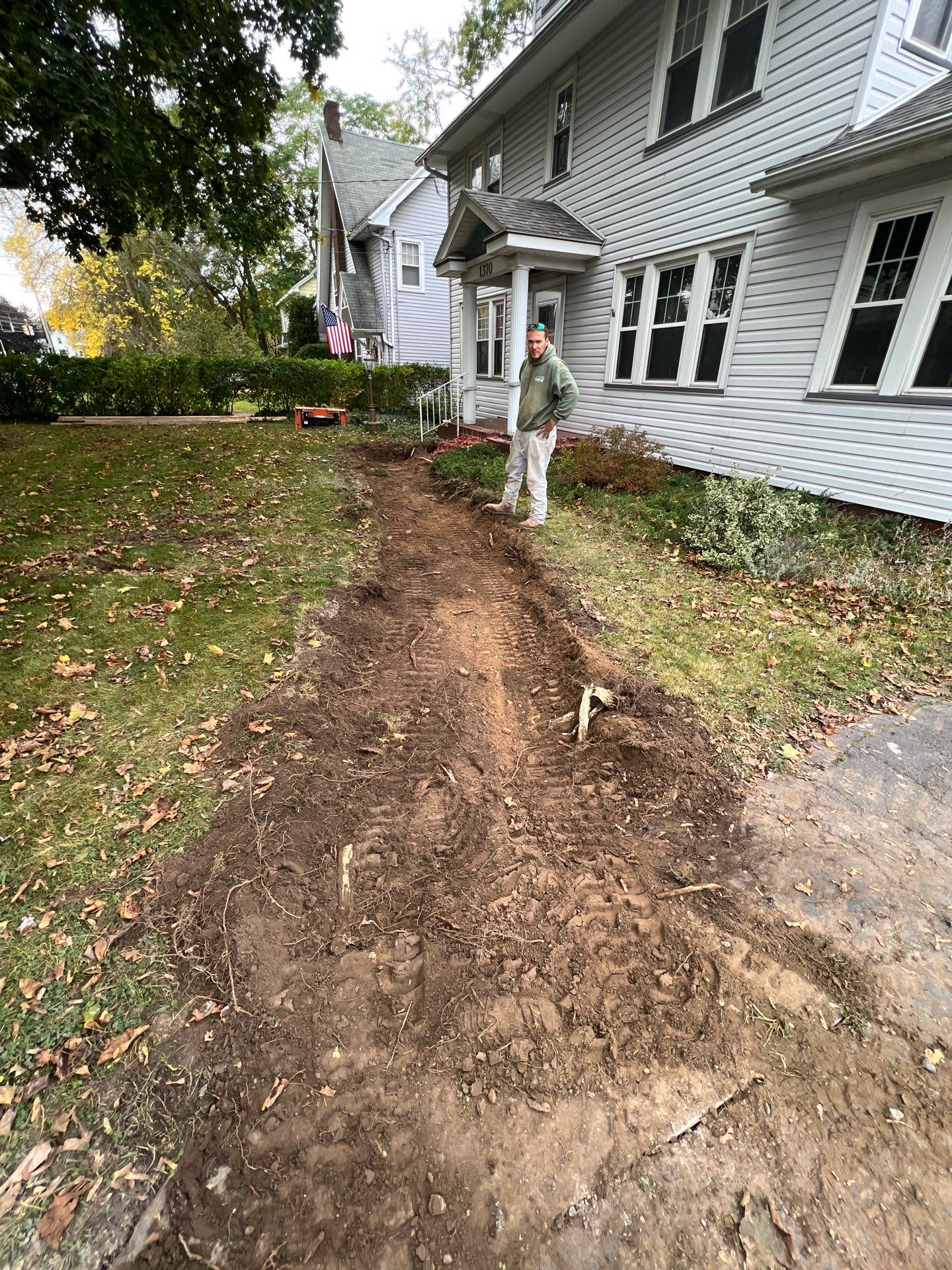 Broom Finish Walkway  by NG Masonry & Construction LLC