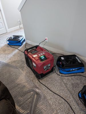 Water Mitigation using Air Movers in Sellersburg, IN