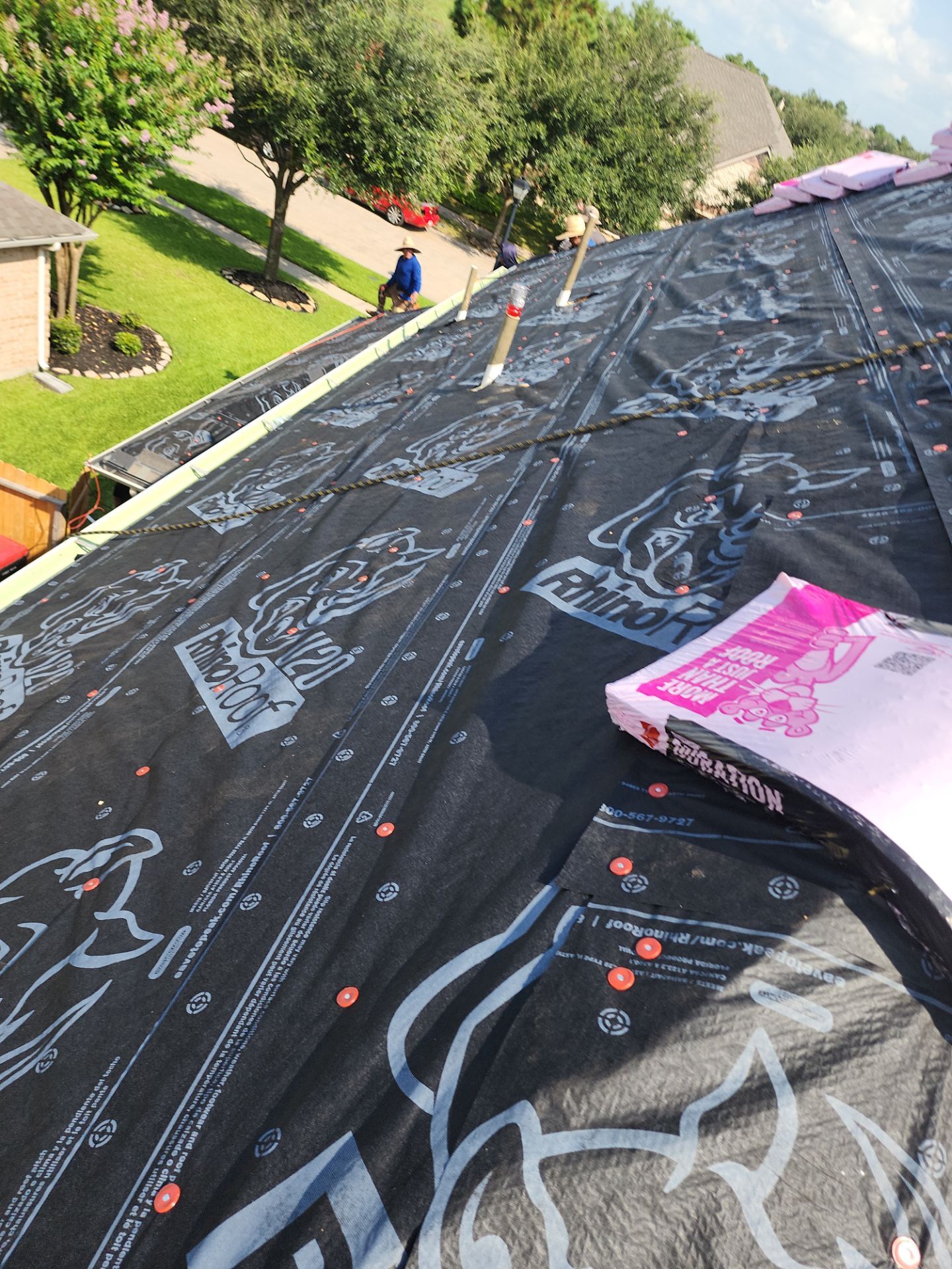 Residential Roofing Installation using Owen's Corning Duration (Lifetime) Shingles by Roof Repair Company