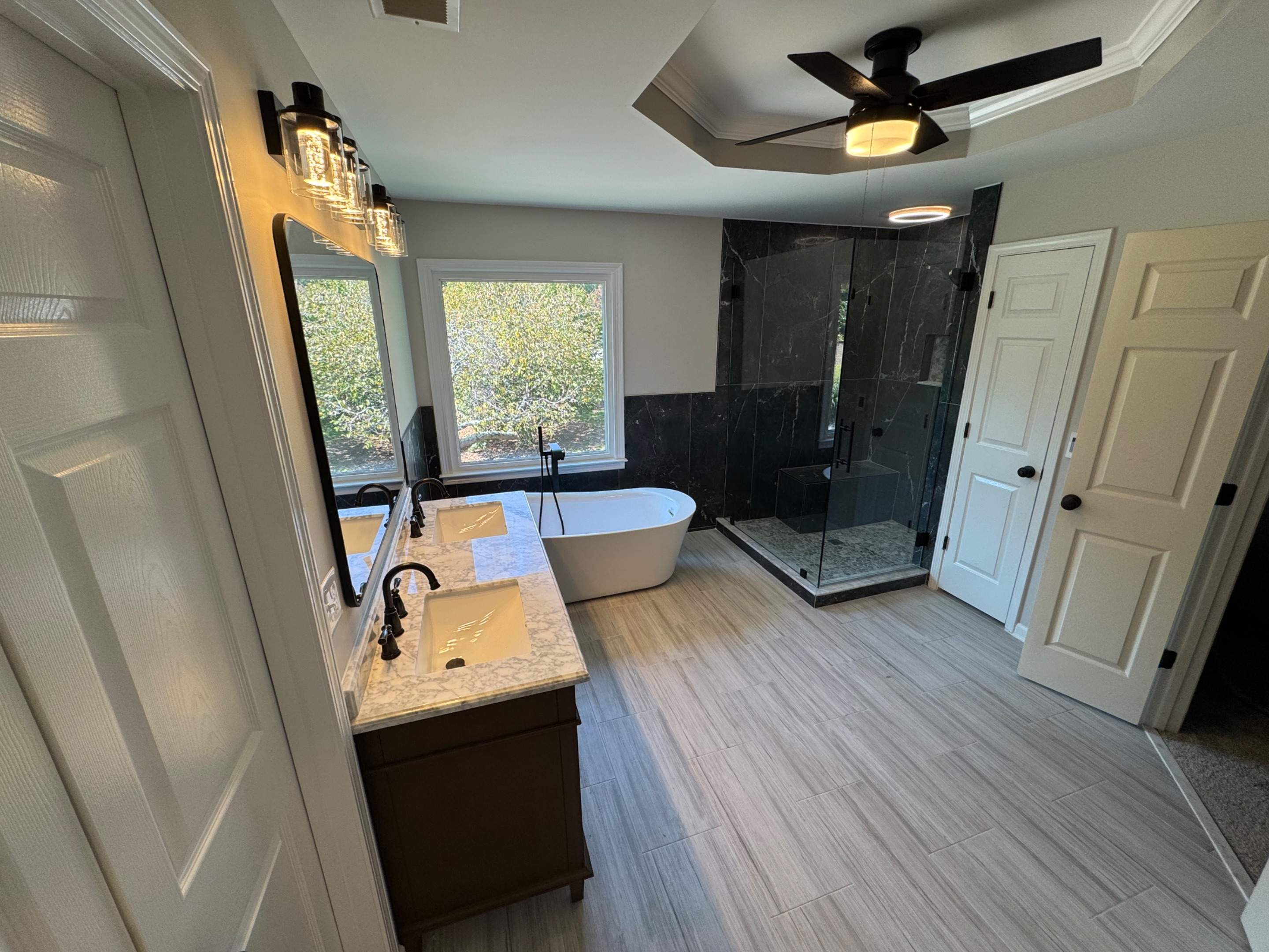 Master bathroom renovation by Prudencio