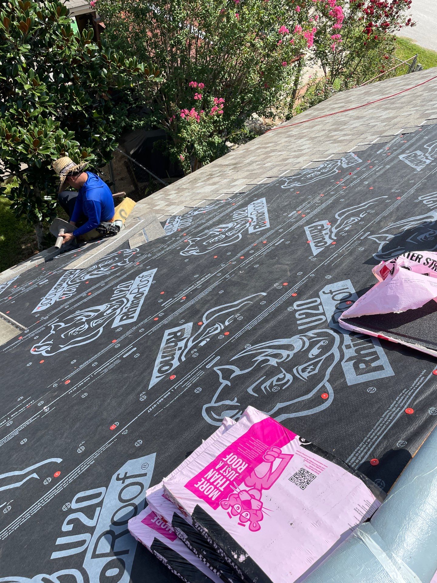Residential Roofing Installation using Owen's Corning Duration (Lifetime) Shingles by Roof Repair Company