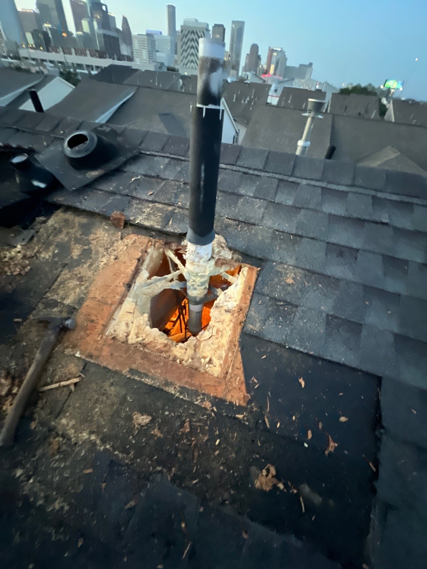 Hail Damage using Owen's Corning Duration (Lifetime) Shingles by Roof Repair Company