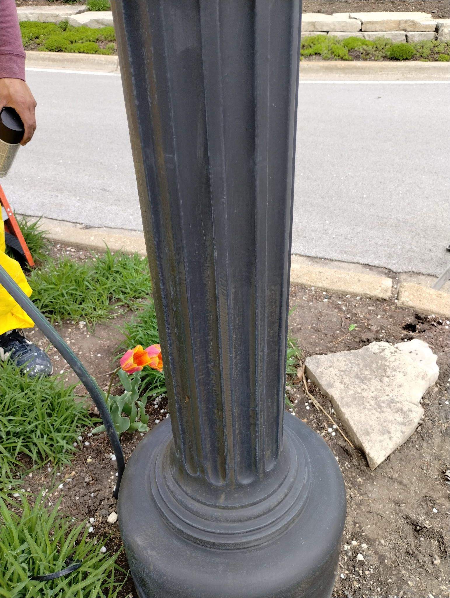 Lamp Post and Mailo Repainting by Welter Home Services