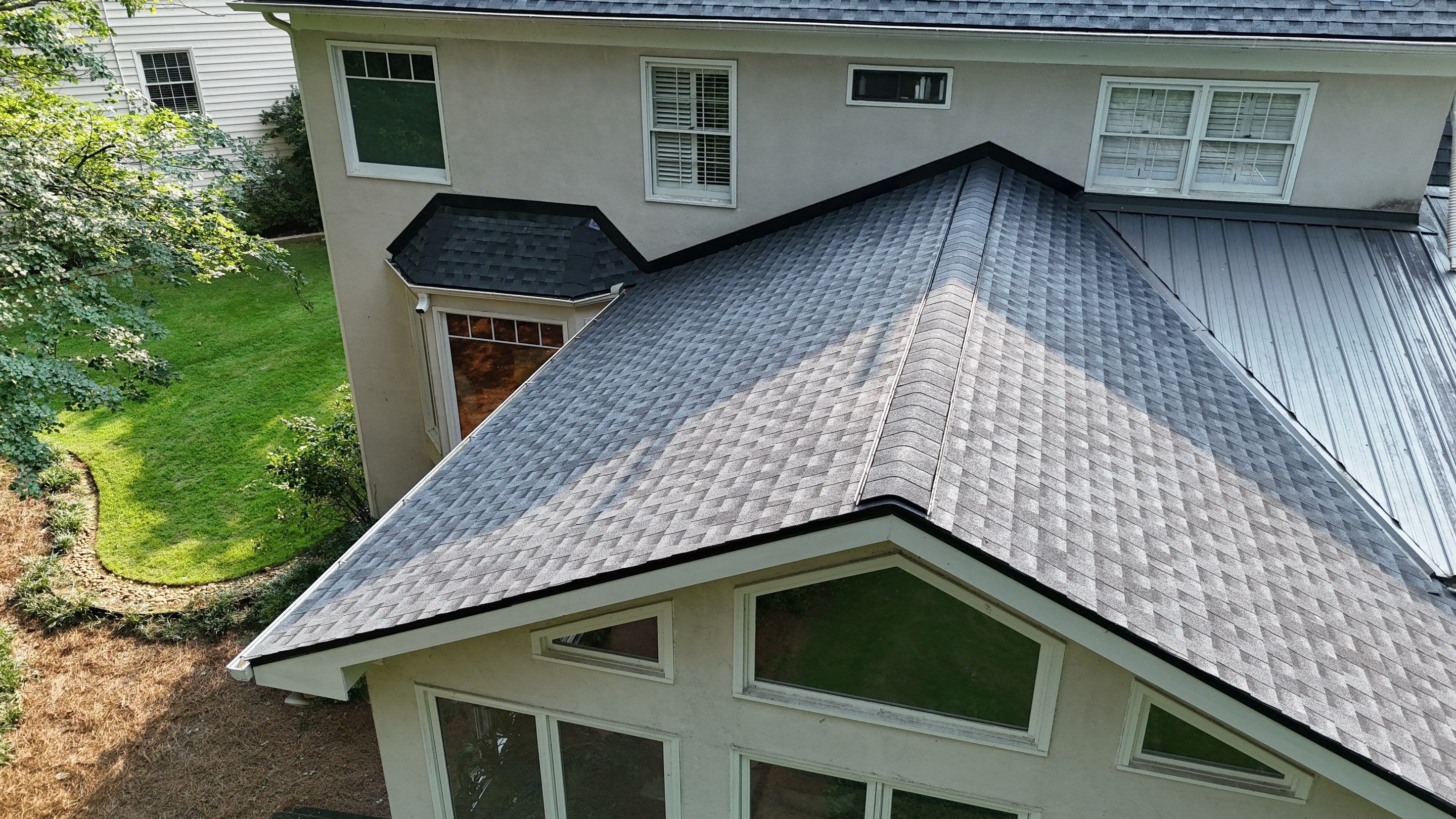 Marietta, GA Roof Replacement GAF HDZ Charcoal by Reset Roofing