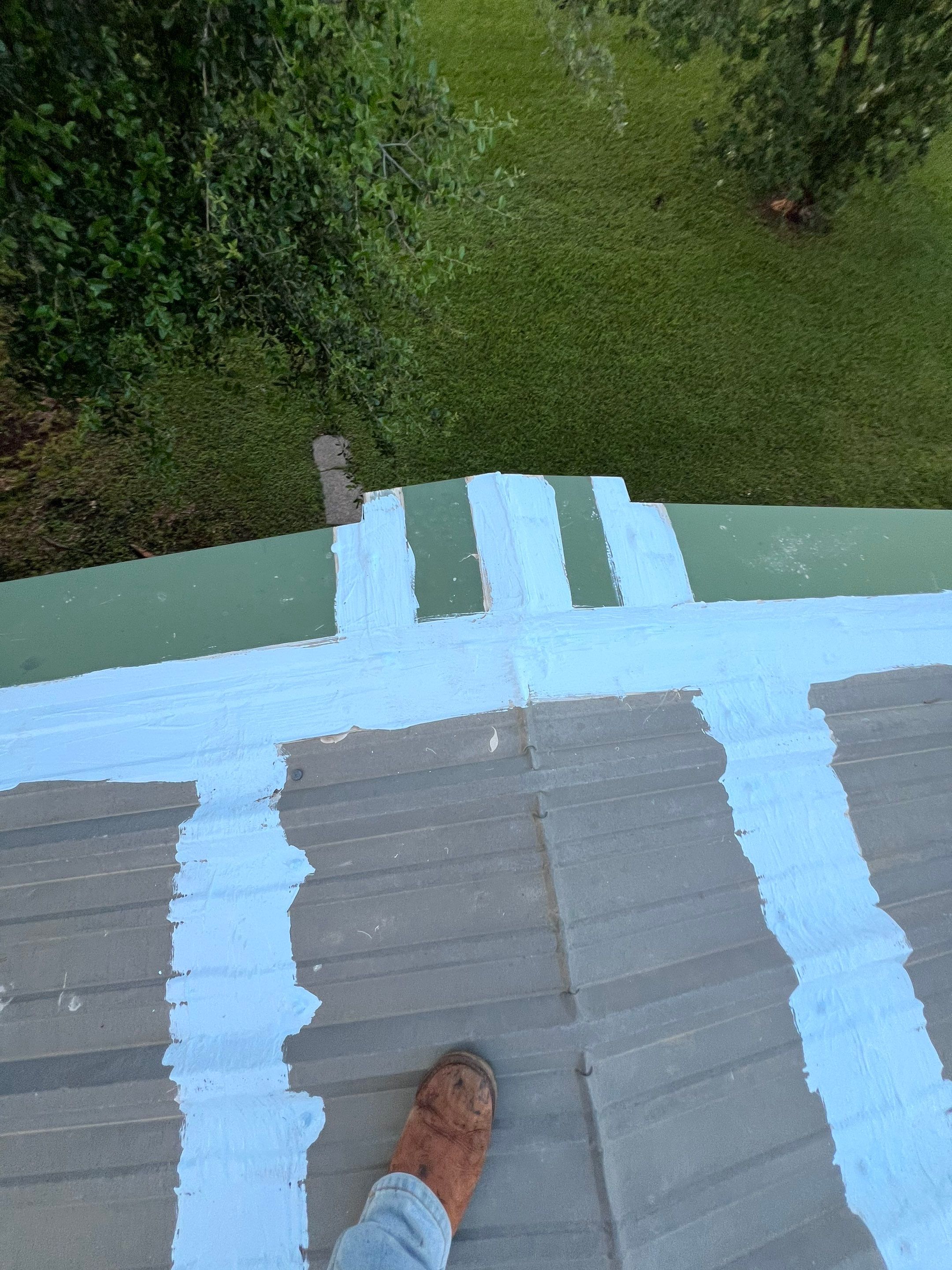 Hail Damage using Metal by Roof Repair Services LLC