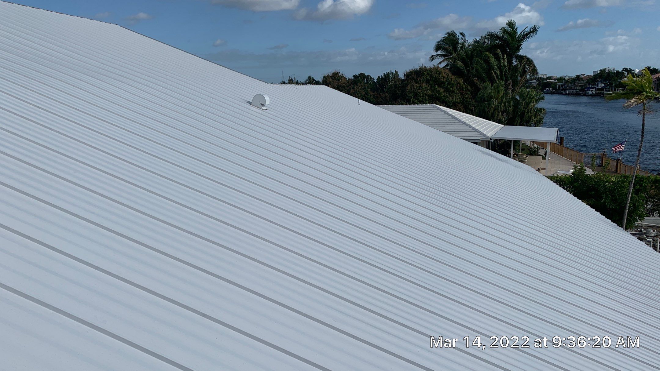 Residential Roofing Installation using 1" Nail strip metal roof by BLUES BROTHERS ROOFING