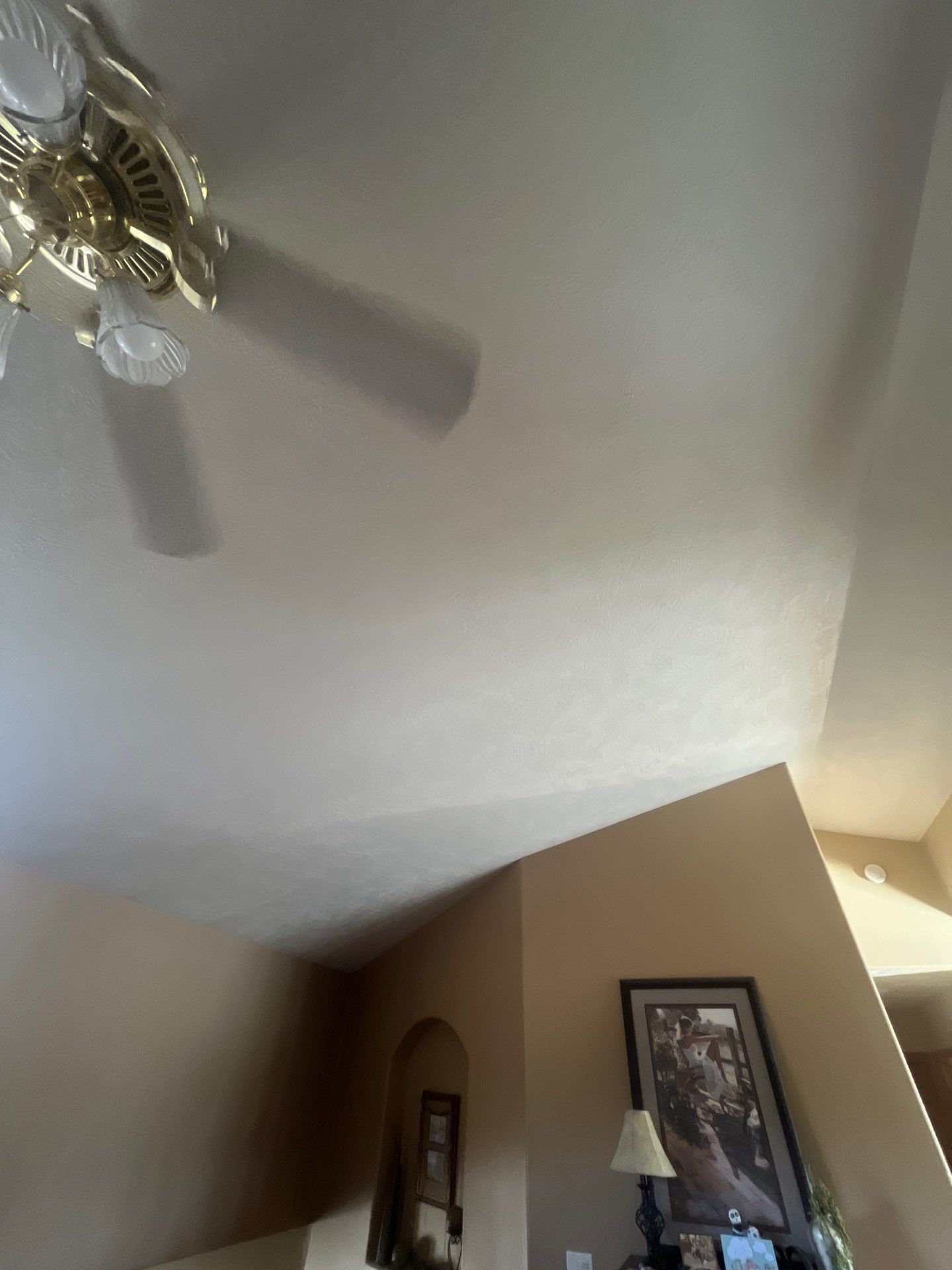 Interior Painting and Vaulted Ceiling Drywall Tape Repair in Sioux Falls by Select Painting, Coatings & Garage Cabinets