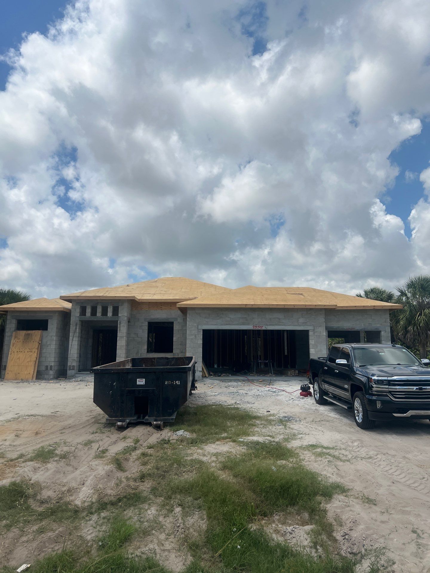 New Home Construction in Rotonda West with Masonry and Custom Framing by Smirnov Construction Inc