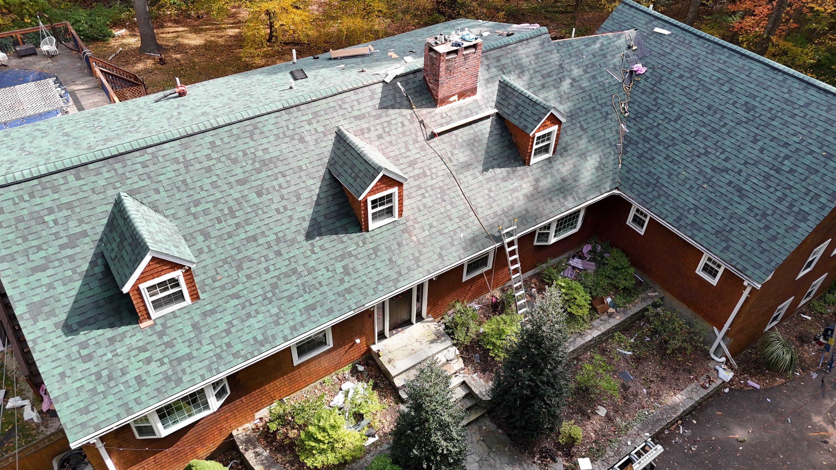 Owens Corning Duration : Chateau Green with Copper Accents in Avon, CT by Golden Shield Roofing