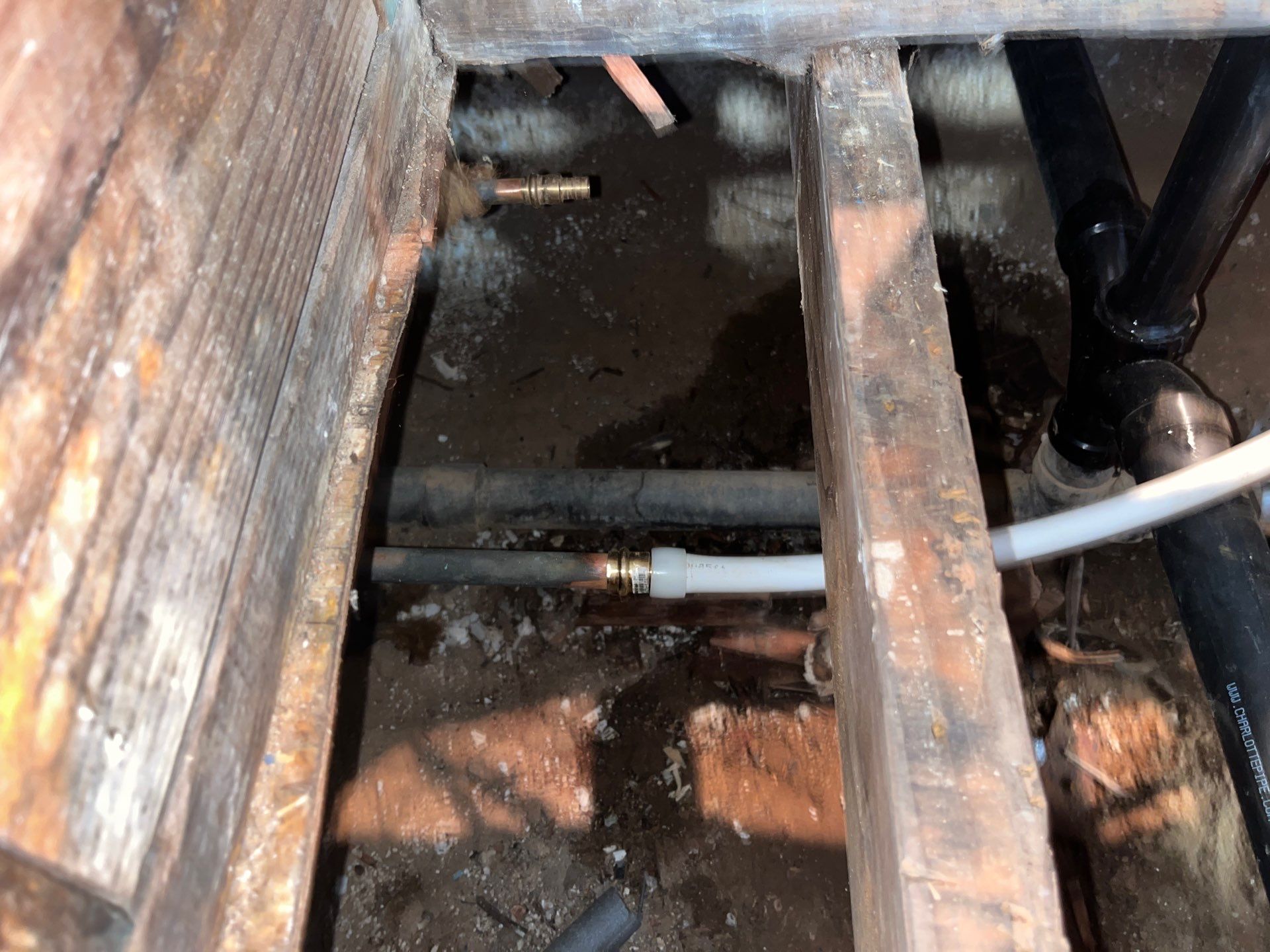 Installing New Piping and Checking Underneath Home by Us Plumbing