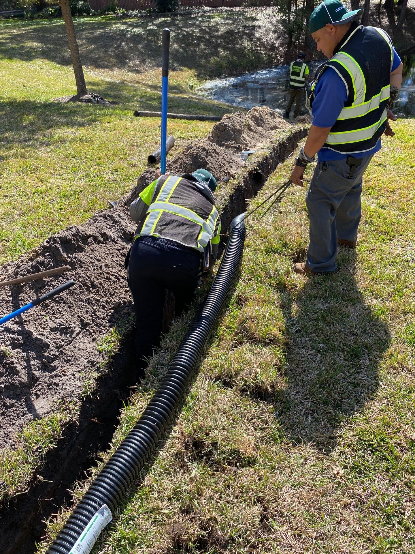 Deerwood Resident | Tree Removal & Trench by ProGreen Services