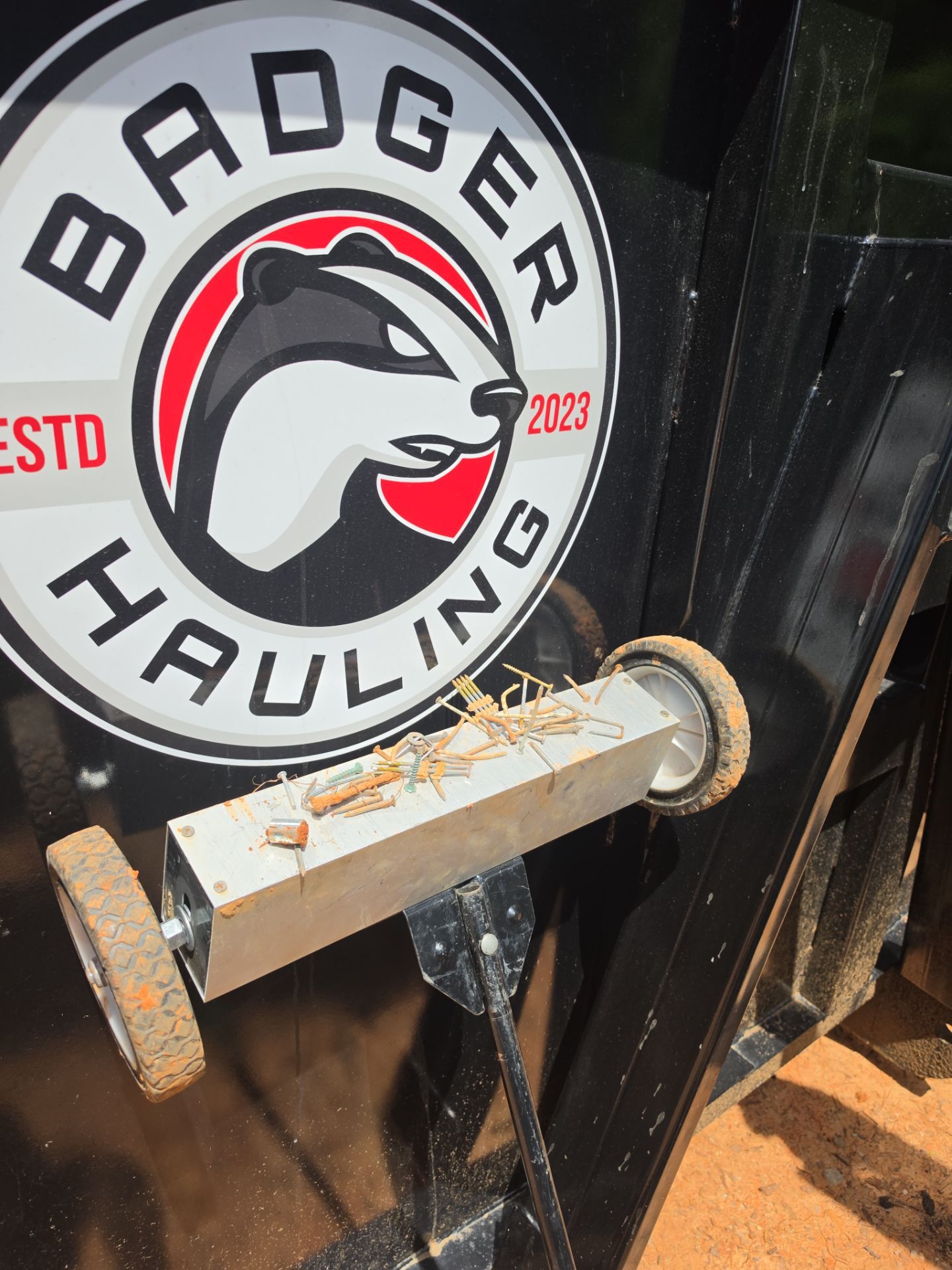 Job site clean up in Waxhaw by Badger Hauling