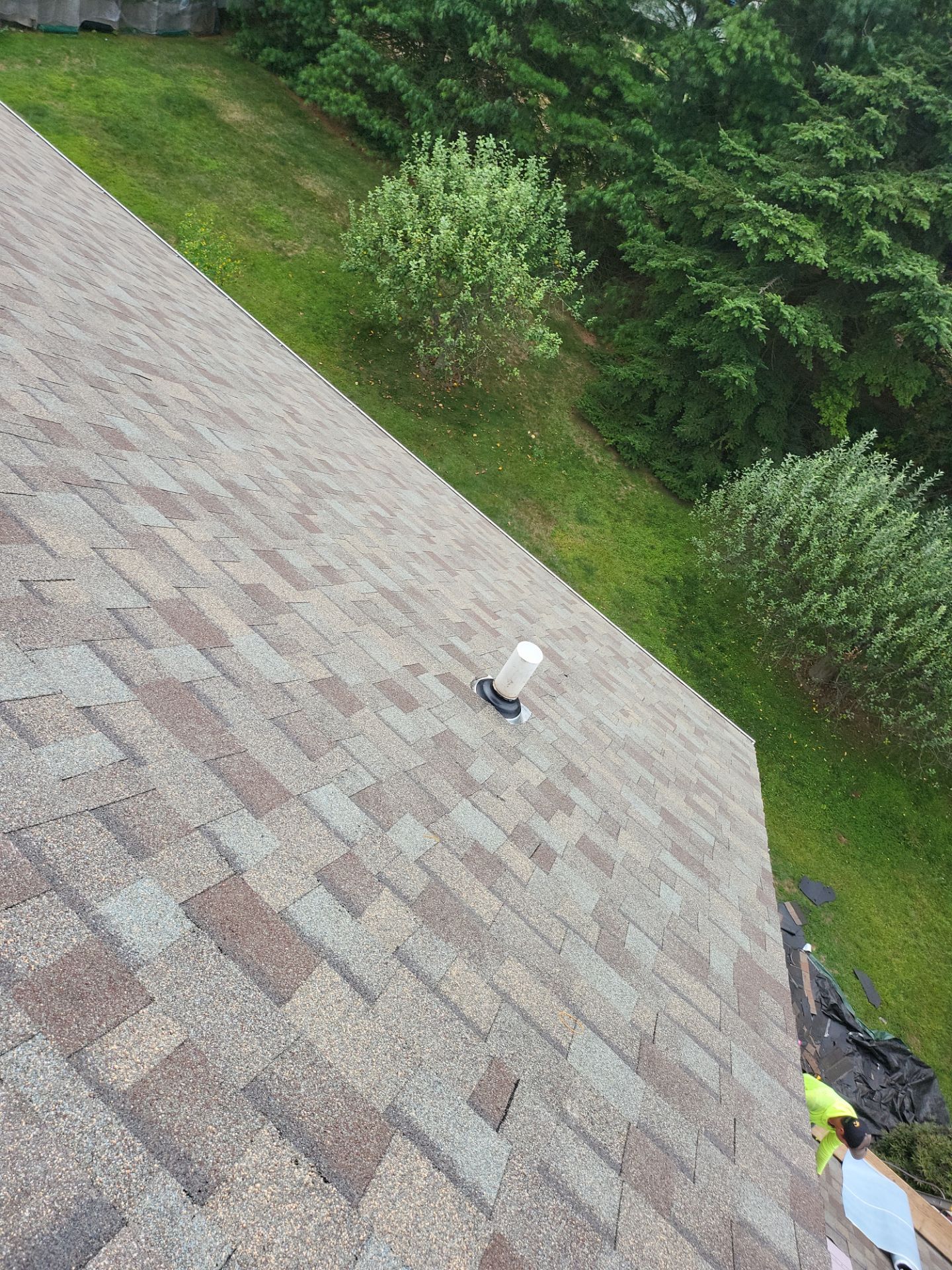 Residential Roofing Installation using Owens Corning Duration Driftwood by A Plus Exterior